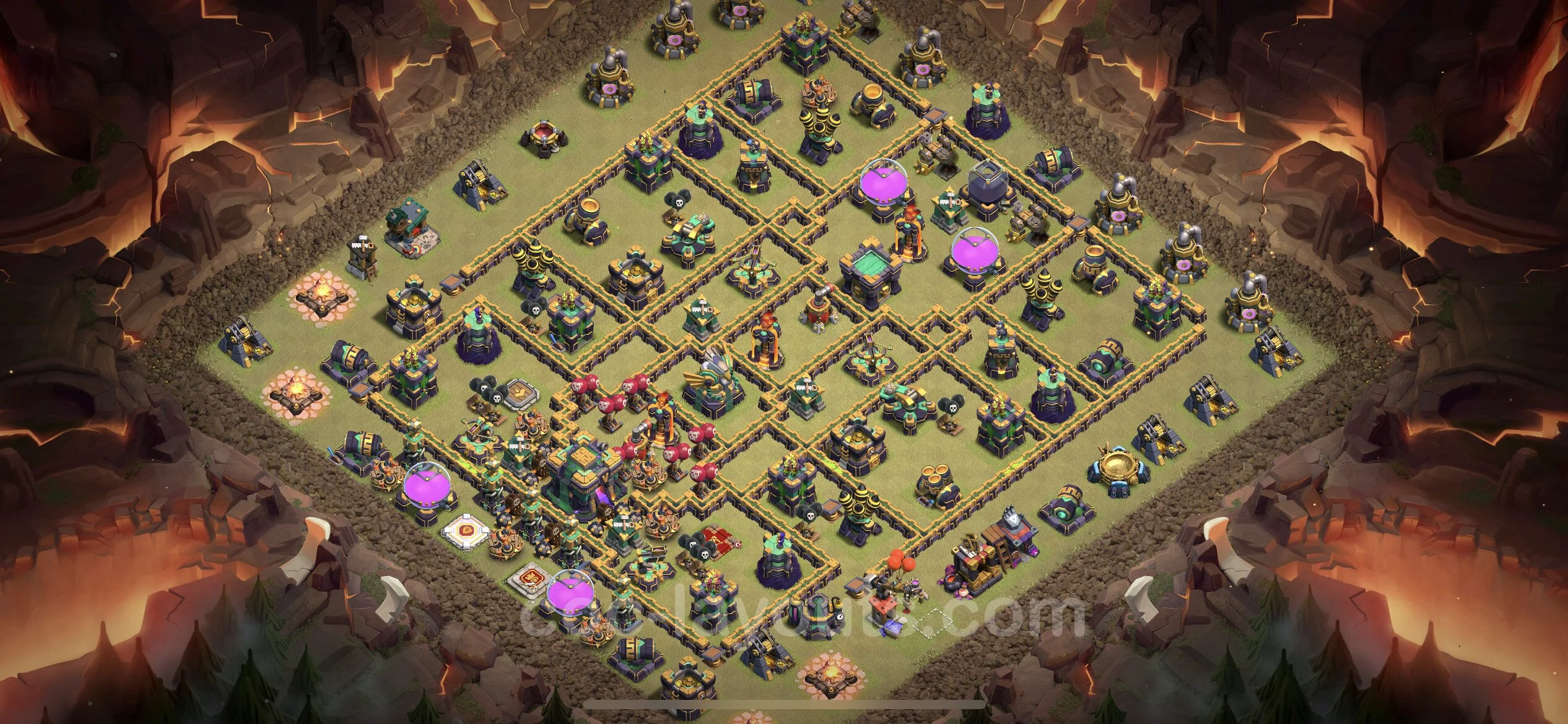 Top War Base TH14 with Link - CWL Defence Plan - Clash of Clans - (#158) — War BH14