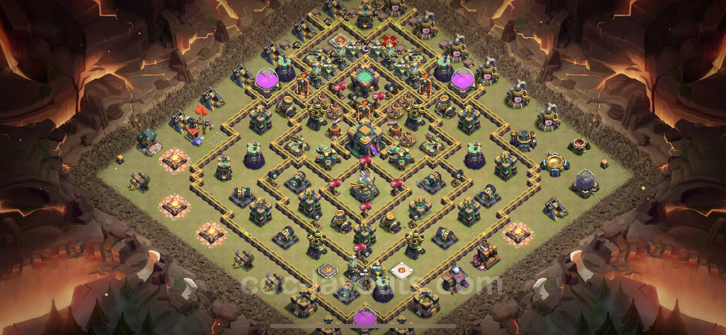 Top War Base TH14 with Link, Legend League - Anti 2 Stars CWL Plan - Clash of Clans - (#171) — Krieg BH14