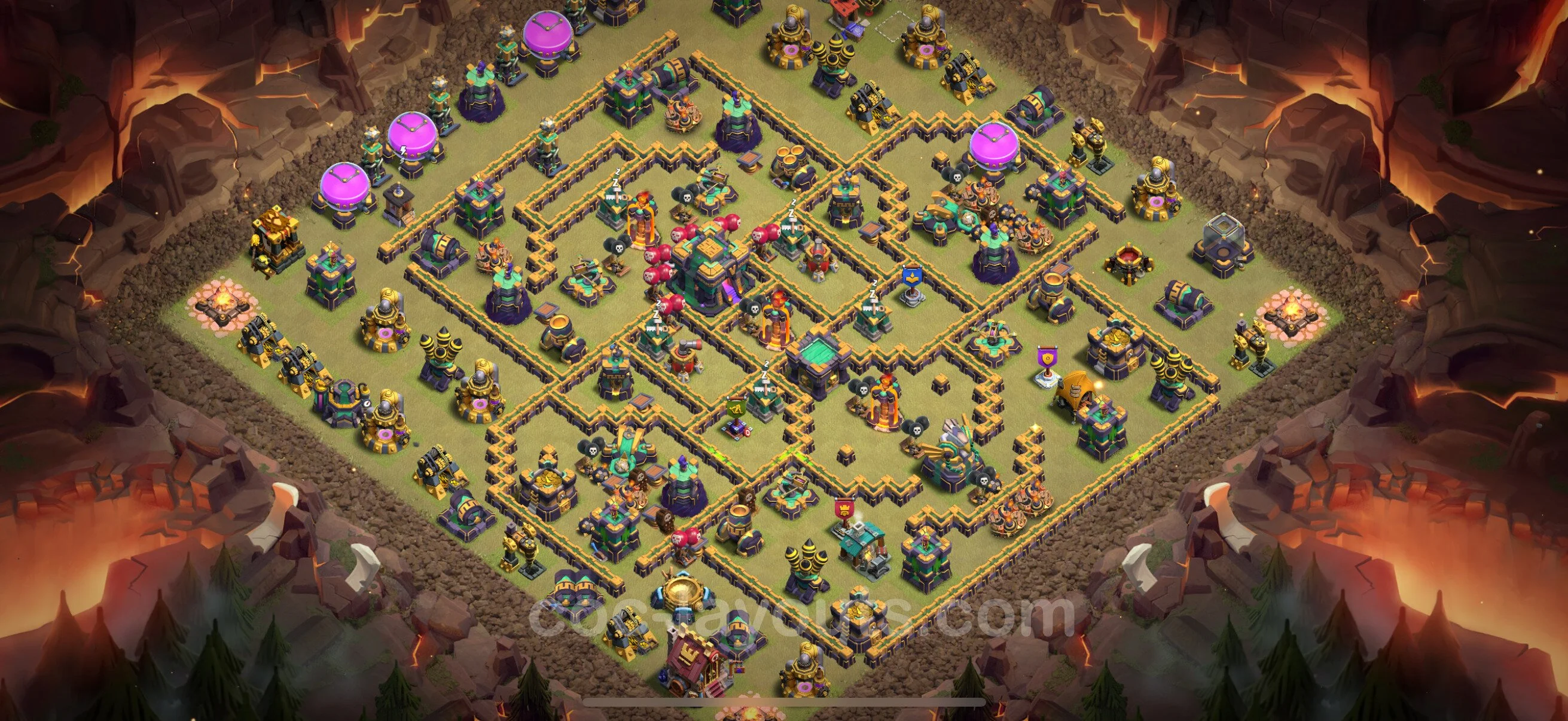 Top War Base TH14 with Link - Anti 2 Stars CWL Plan - Clash of Clans - (#173) — Oorlog BH14