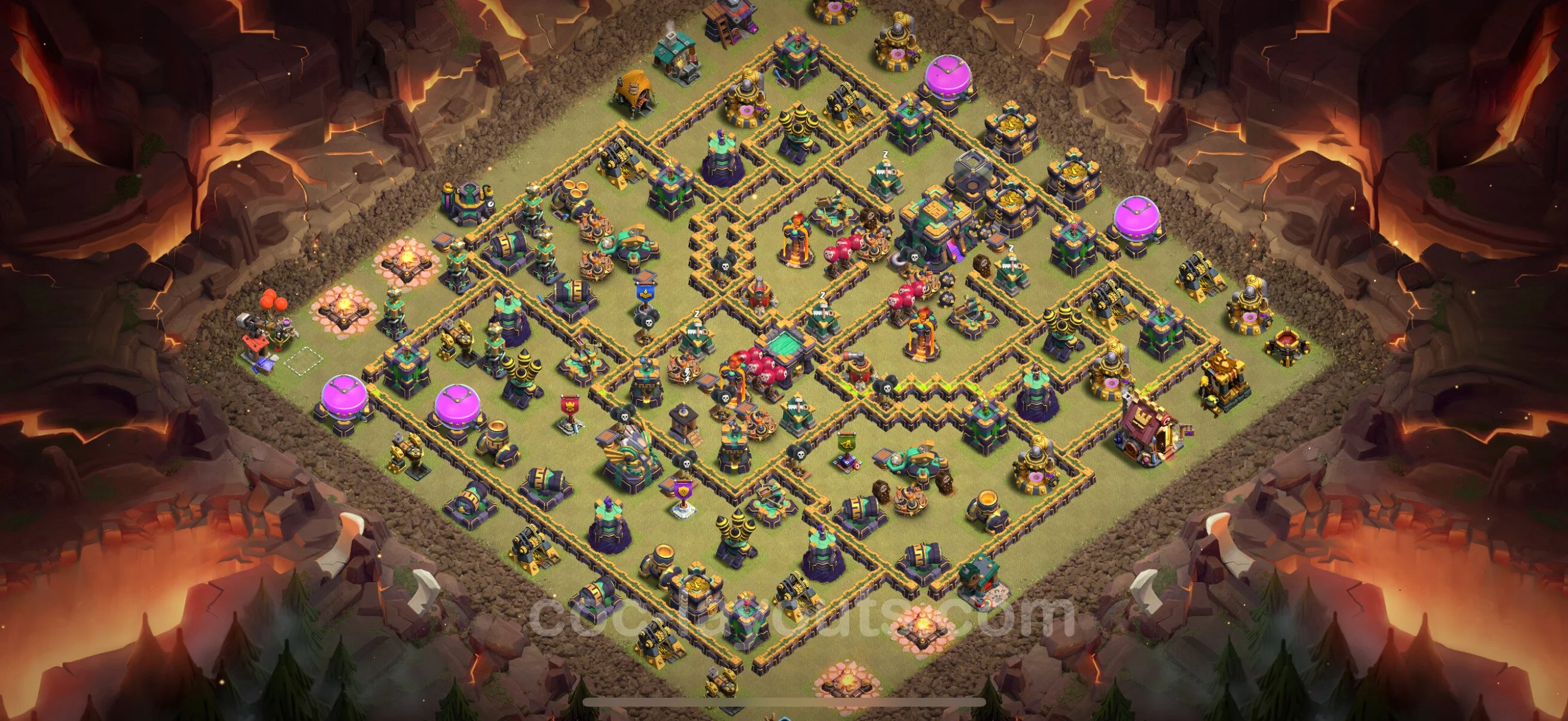 Top War Base TH14 with Link, Anti Air / Electro Dragon - Anti 3 Stars CWL Plan - Clash of Clans - (#178) — Oorlog BH14