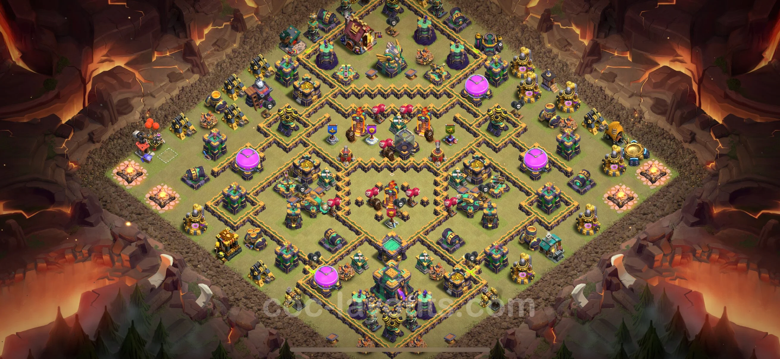 Top War Base TH14 with Link, Anti Everything - Anti 3 Stars CWL Plan - Clash of Clans - (#187) — Perang BH14