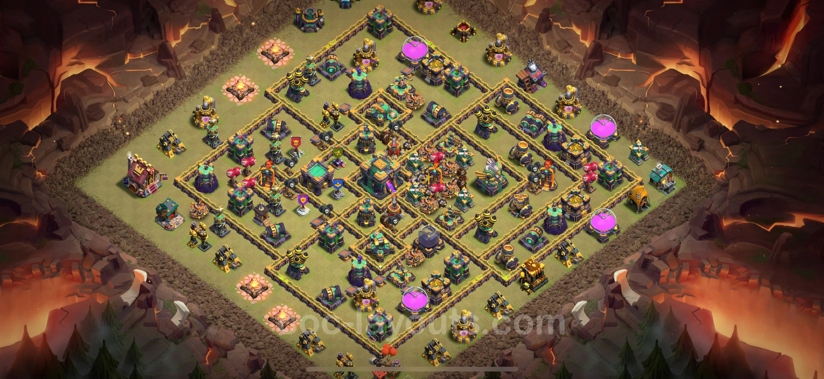Top War Base TH14 with Link, Legend League - Anti 2 Stars CWL Plan - Clash of Clans - (#189) — Oorlog BH14