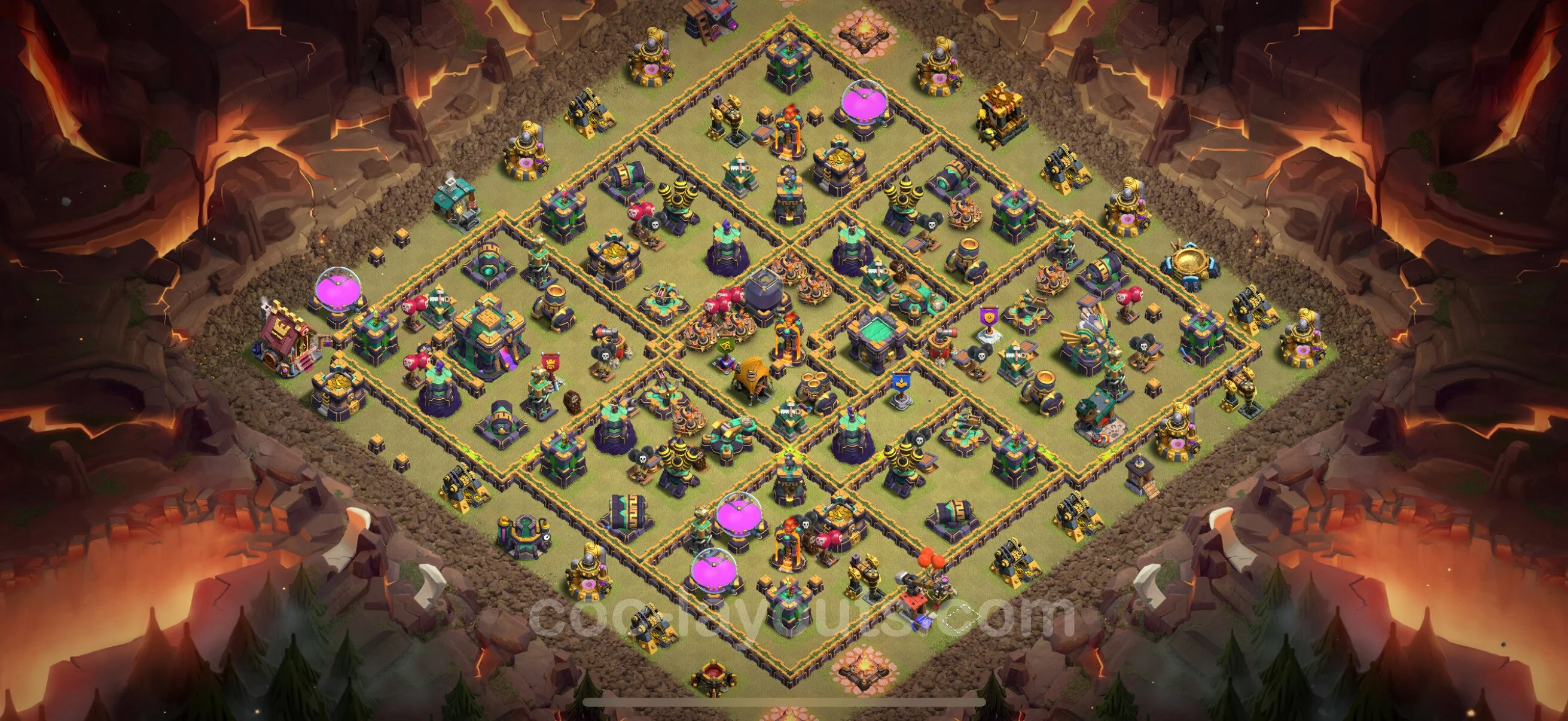 Top War Base TH14 with Link, Anti Everything - CWL Defence Plan - Clash of Clans - (#190) — Війна BH14
