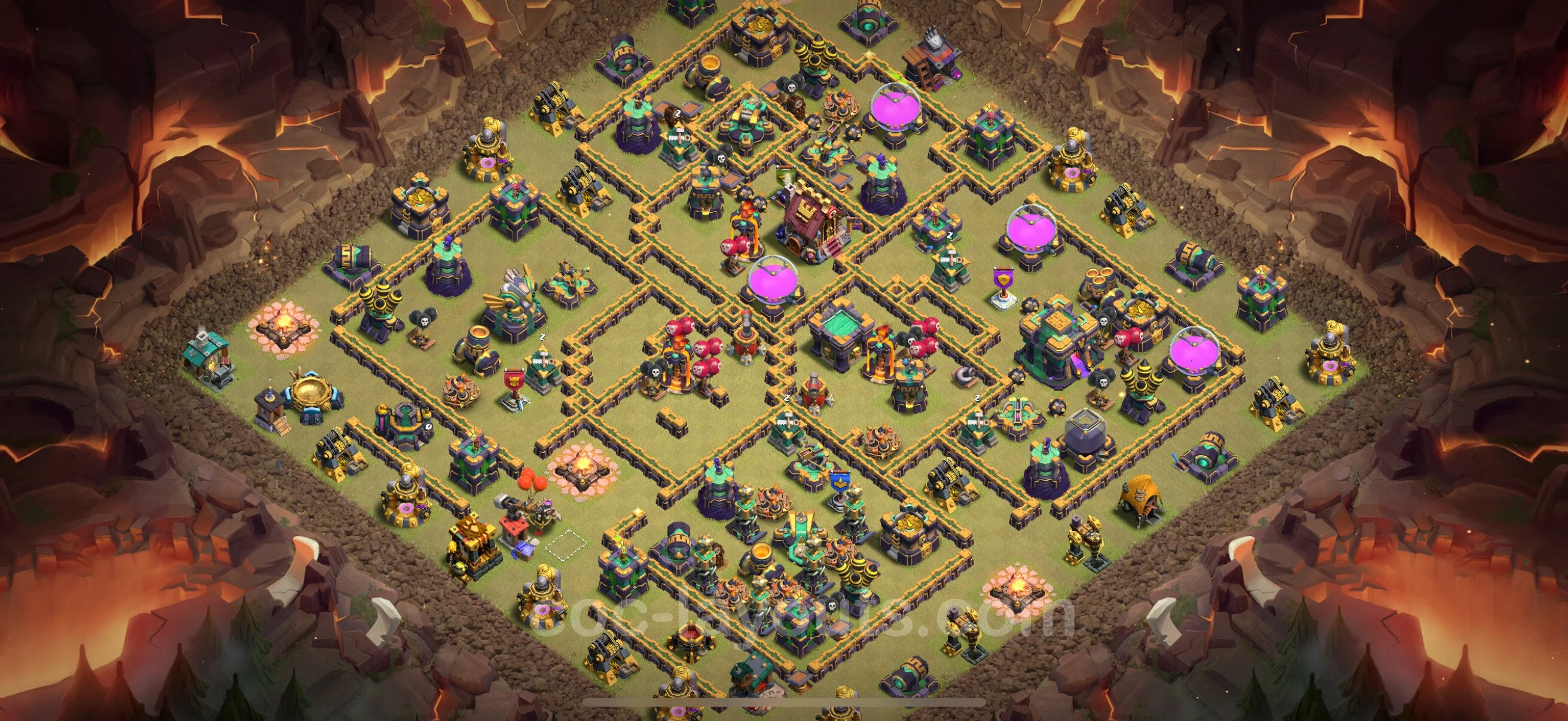 Top War Base TH14 with Link, Hybrid - CWL Defence Plan - Clash of Clans - (#192) — War BH14
