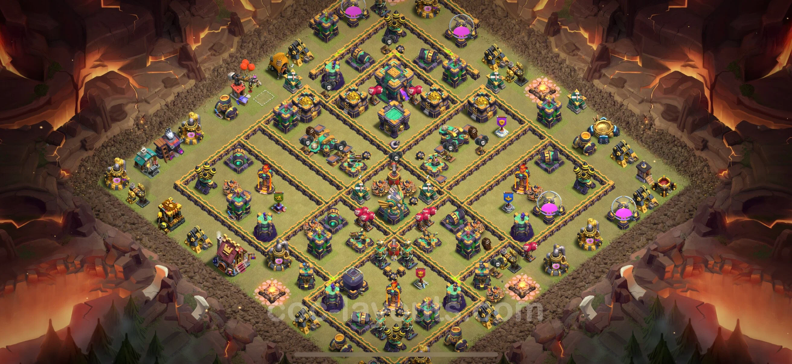 Top War Base TH14 with Link, Anti Everything - CWL Defence Plan - Clash of Clans - (#199) — Війна BH14