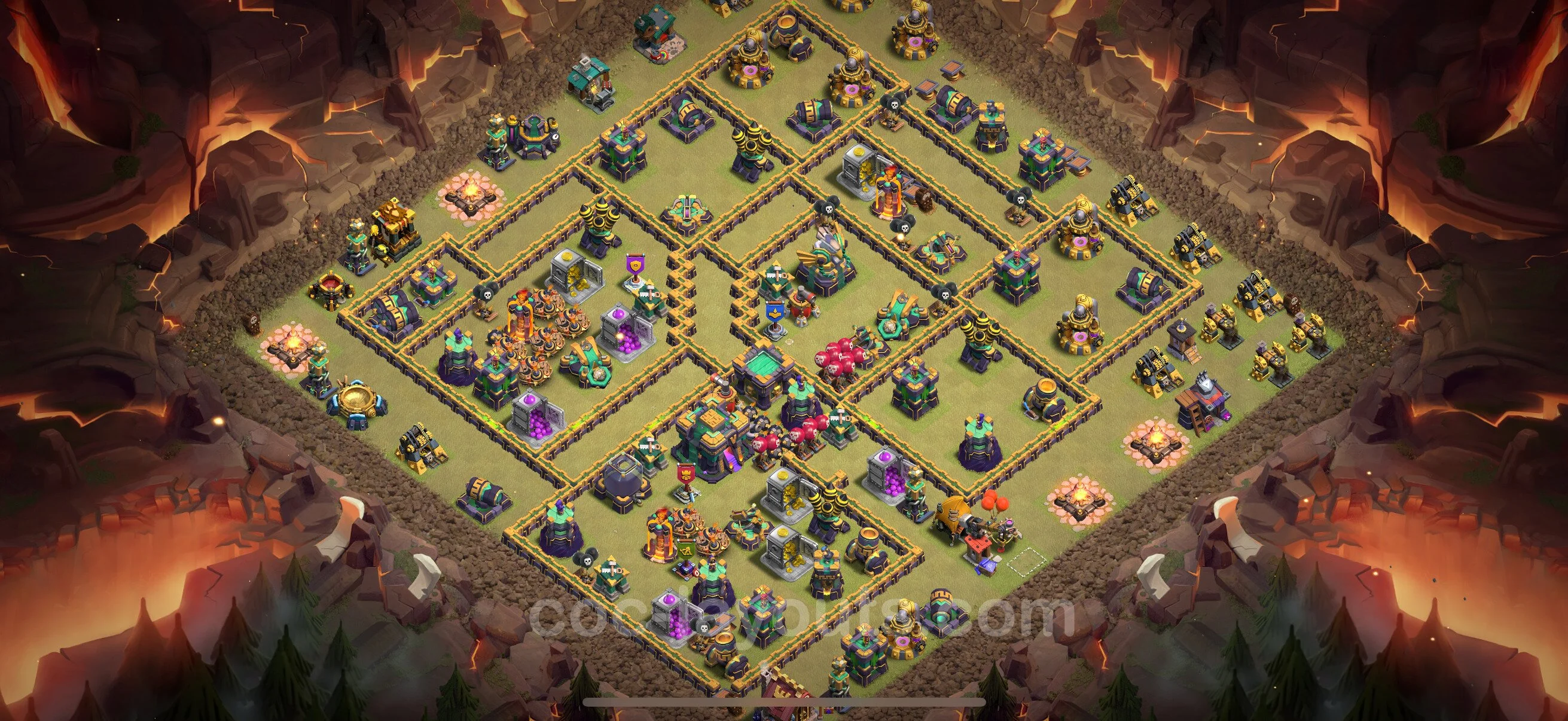 Top War Base TH14 with Link - Max Levels CWL Plan - Clash of Clans - (#205) — Krieg BH14