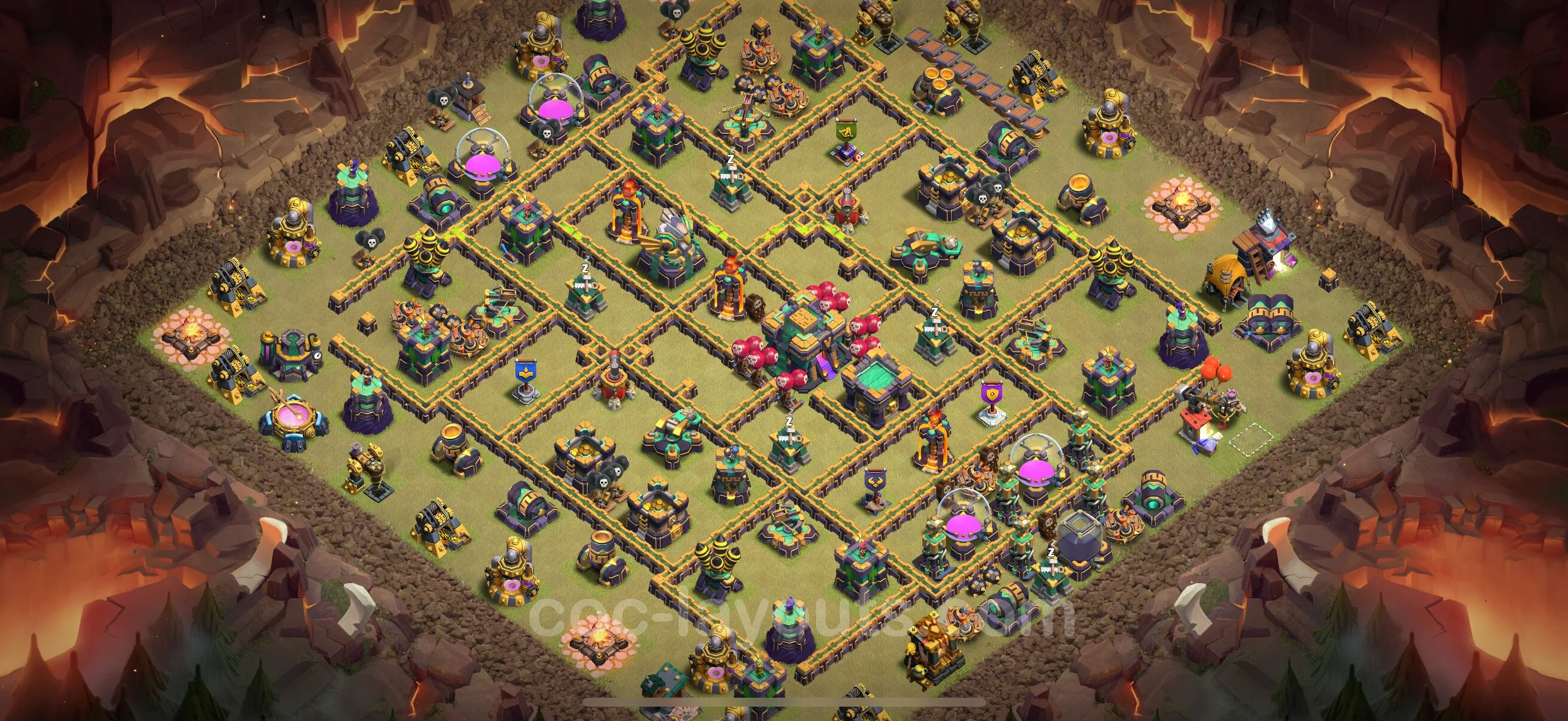 Top War Base TH14 with Link, Anti Everything - Anti 3 Stars CWL Plan - Clash of Clans - (#210) — Krieg BH14