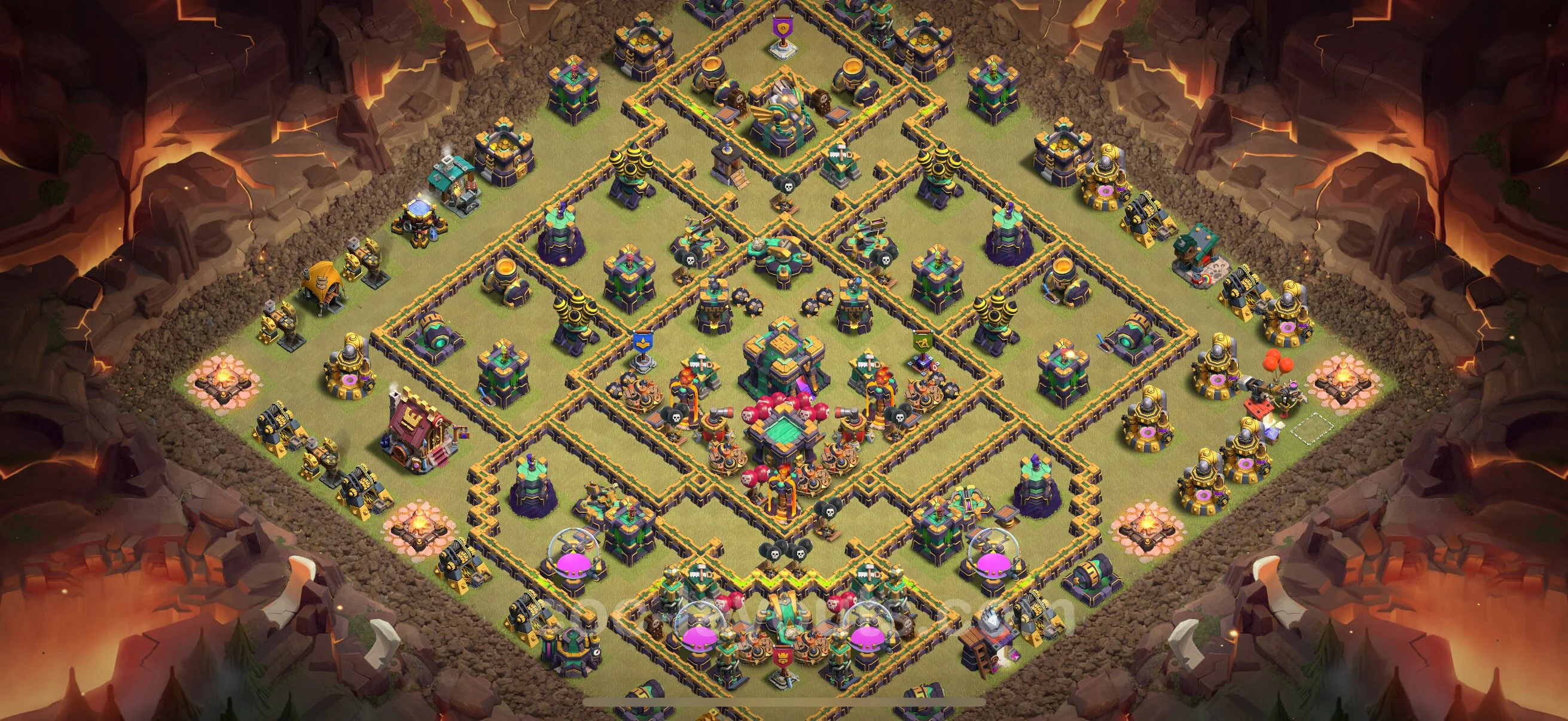 Top War Base TH14 with Link, Anti Everything - Anti 3 Stars CWL Plan - Clash of Clans - (#211) — 战争 BH14