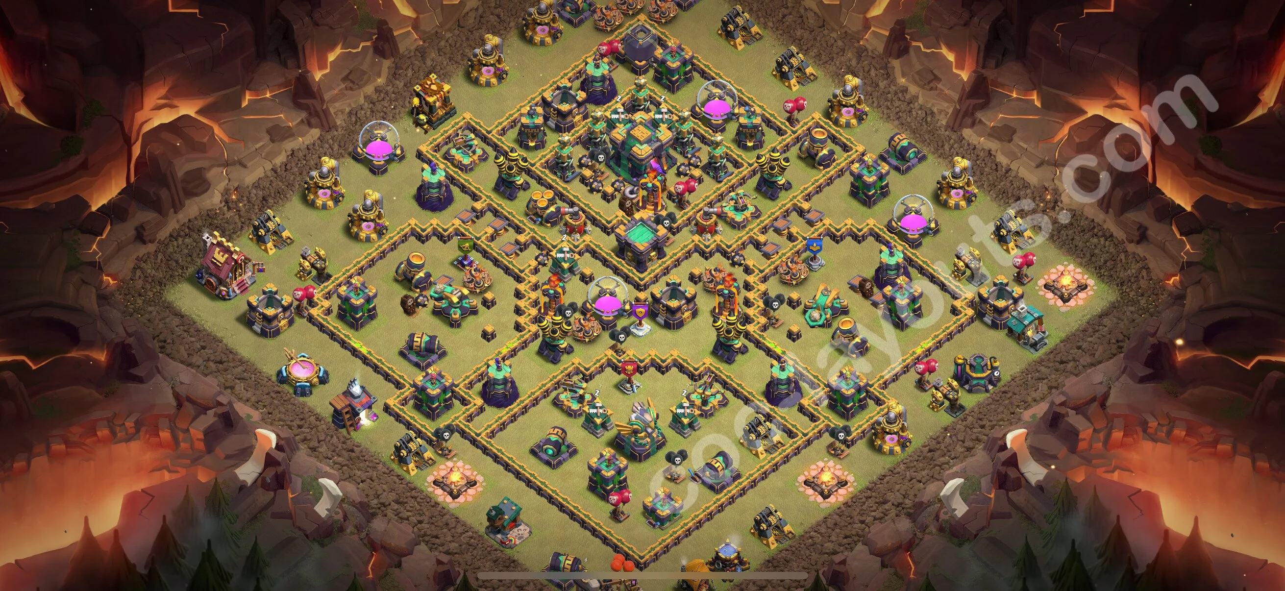 Top War Base TH14 with Link, Anti Everything - Max Levels CWL Plan 2026 - Clash of Clans - (#215) — Oorlog BH14