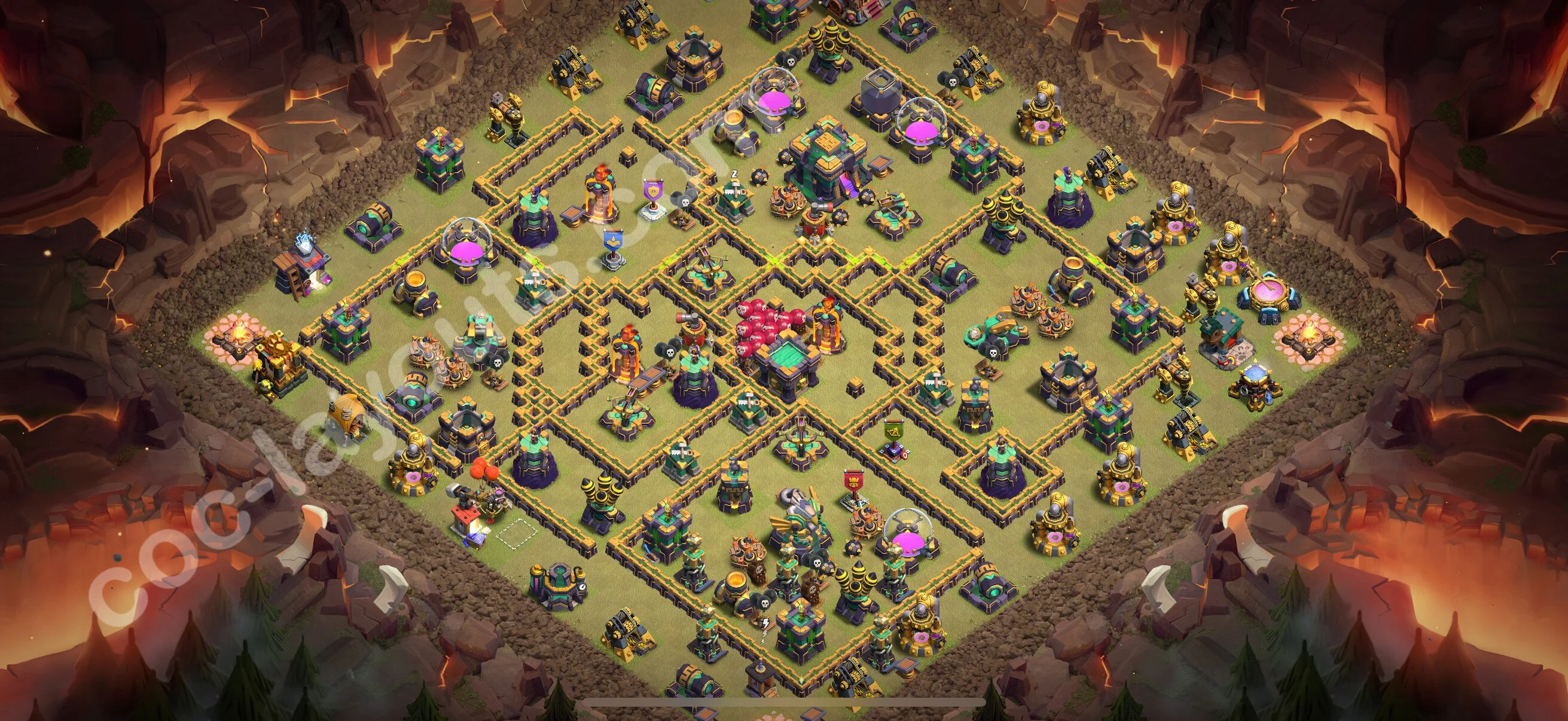 Top War Base TH14 with Link, Anti 3 Stars - CWL Defence Plan 2026 - Clash of Clans - (#222) — 战争 BH14