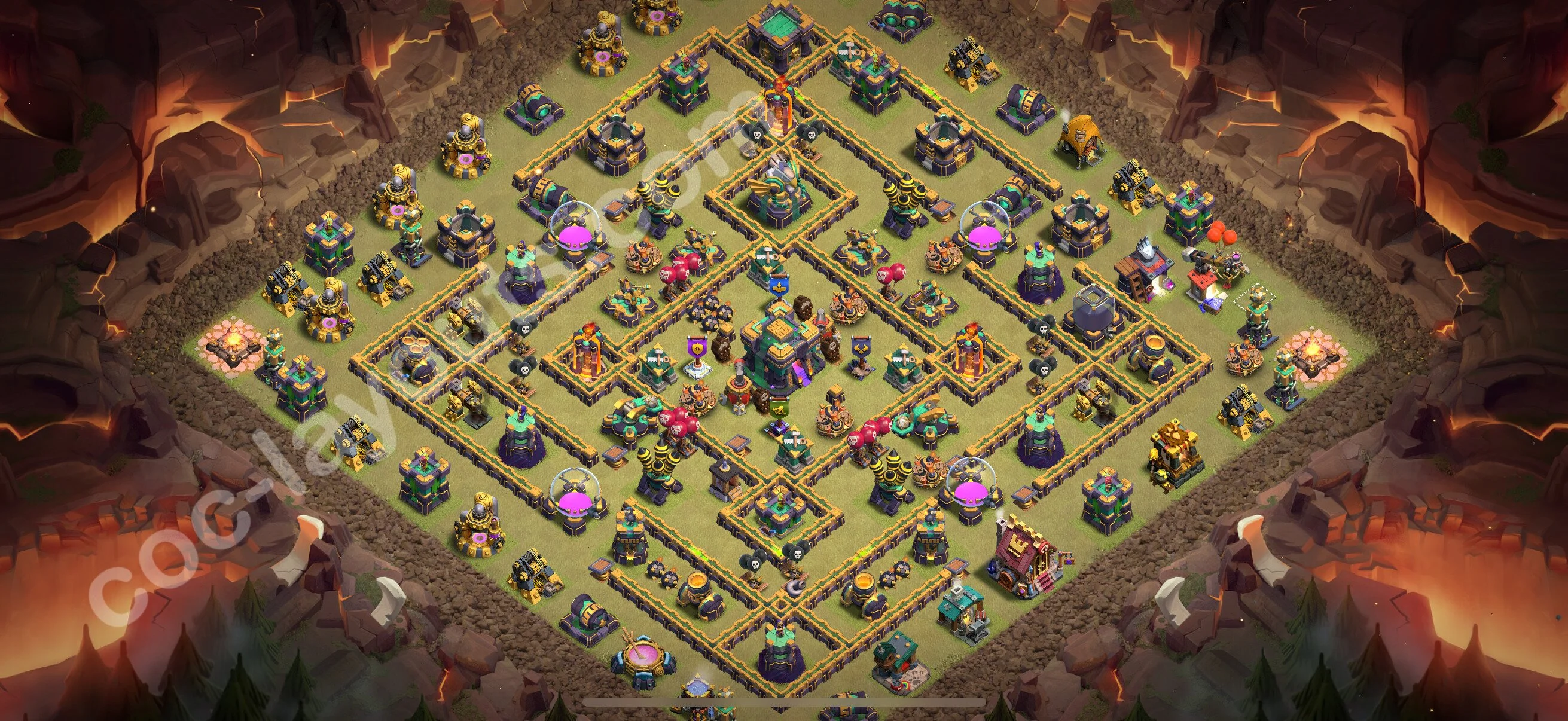 Top War Base TH14 with Link - Anti 3 Stars CWL Plan 2026 - Clash of Clans - (#225) — Krieg BH14