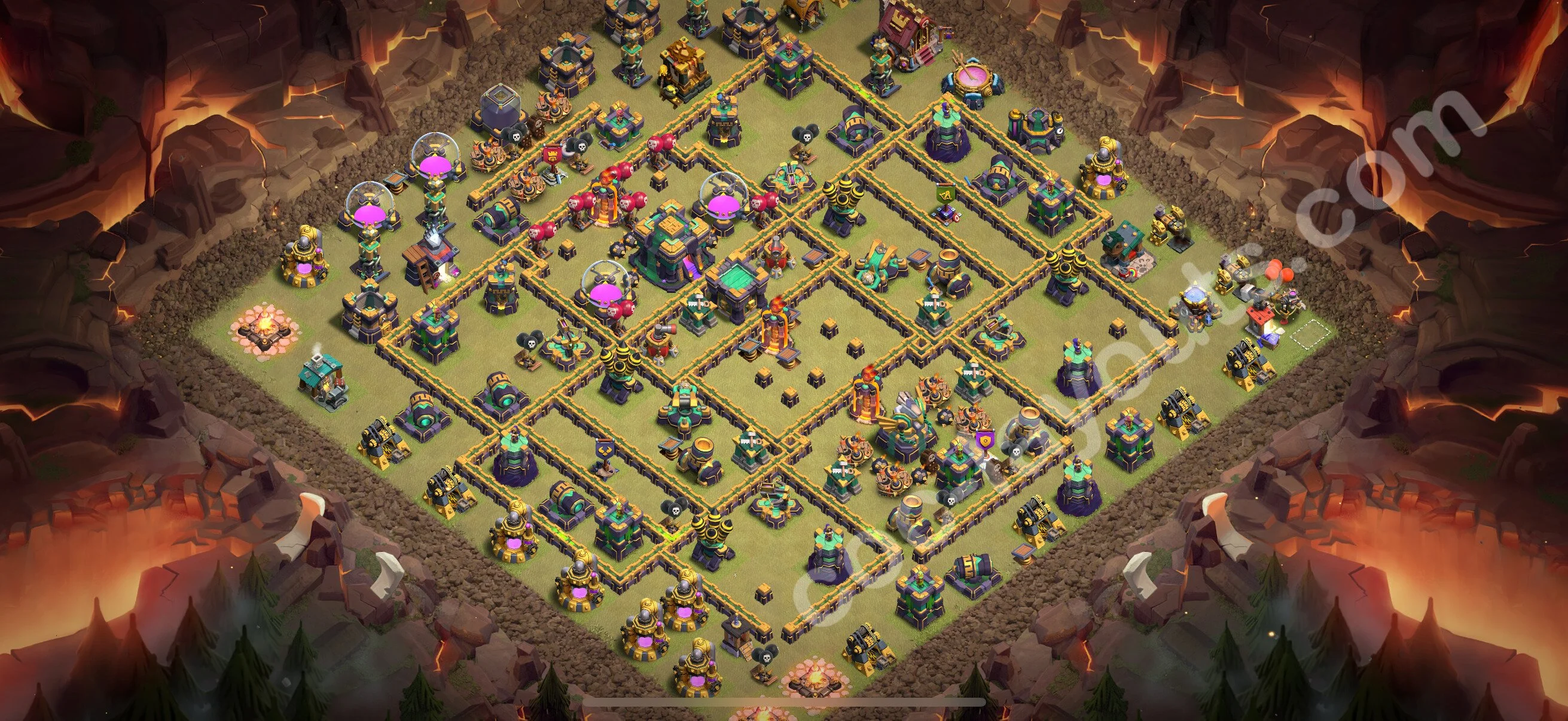 Top War Base TH14 with Link, Anti Everything - Anti 2 Stars CWL Plan 2026 - Clash of Clans - (#228) — 战争 BH14