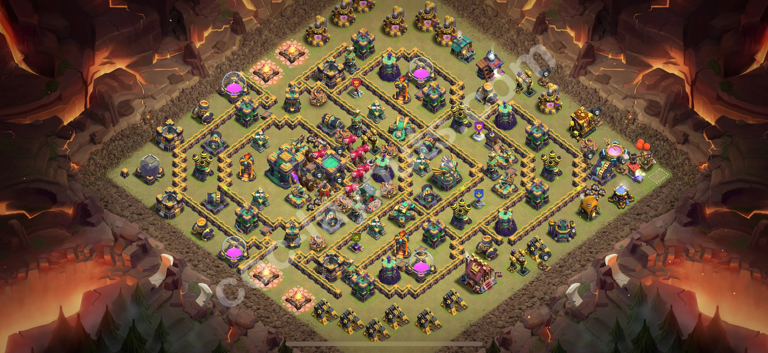 Top War Base TH14 with Link - Anti 3 Stars CWL Plan 2026 - Clash of Clans - (#229) — Guerre BH14