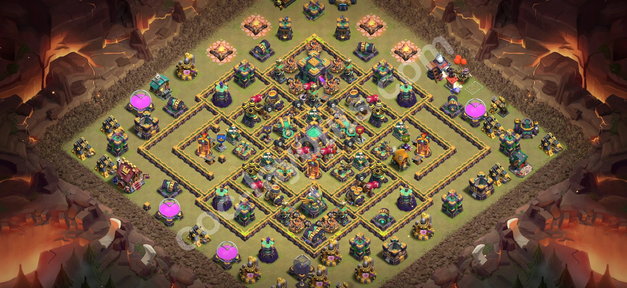 Top War Base TH14 with Link - Anti 3 Stars CWL Plan 2026 - Clash of Clans - (#232) — War BH14