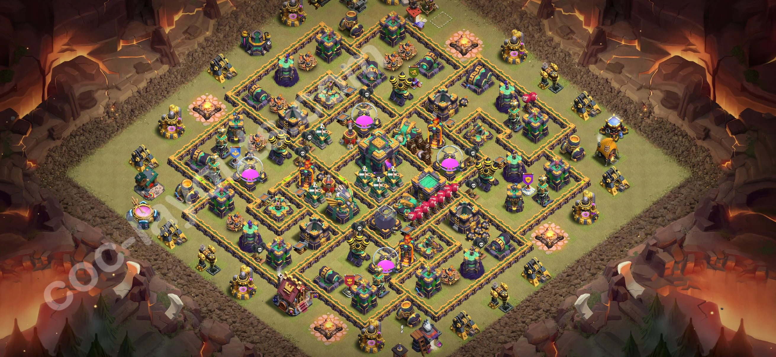 Top War Base TH14 with Link, Anti Air / Electro Dragon - Anti 2 Stars CWL Plan 2026 - Clash of Clans - (#234) — Krieg BH14