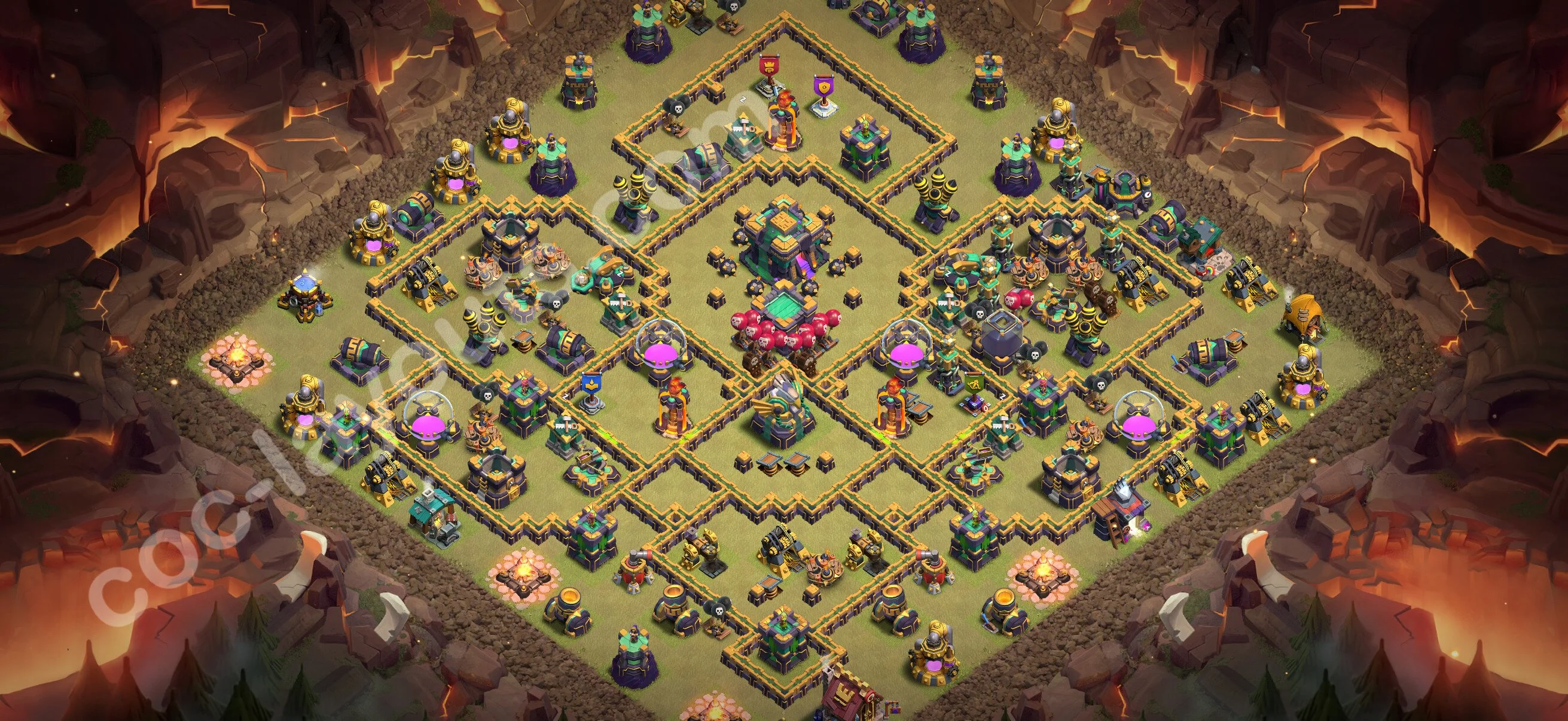 Top War Base TH14 with Link, Hybrid - Anti 3 Stars CWL Plan 2026 - Clash of Clans - (#235) — Війна BH14