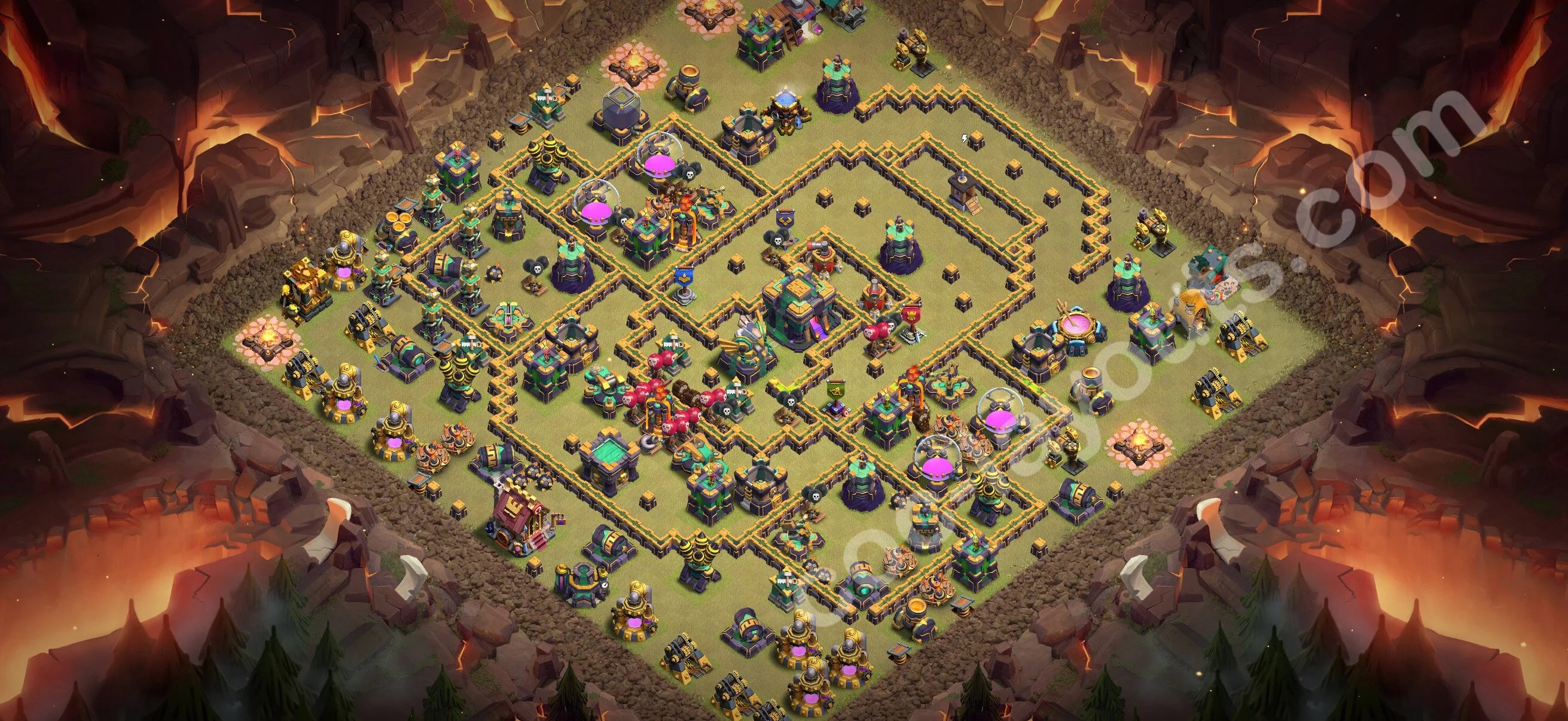 Top War Base TH14 with Link, Anti Everything - Max Levels CWL Plan 2026 - Clash of Clans - (#236) — Savaş BH14