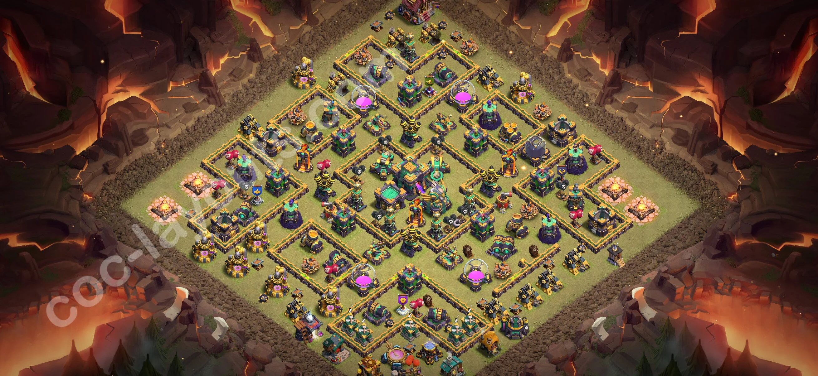 Top War Base TH14 with Link - Anti 3 Stars CWL Plan 2026 - Clash of Clans - (#239) — 战争 BH14