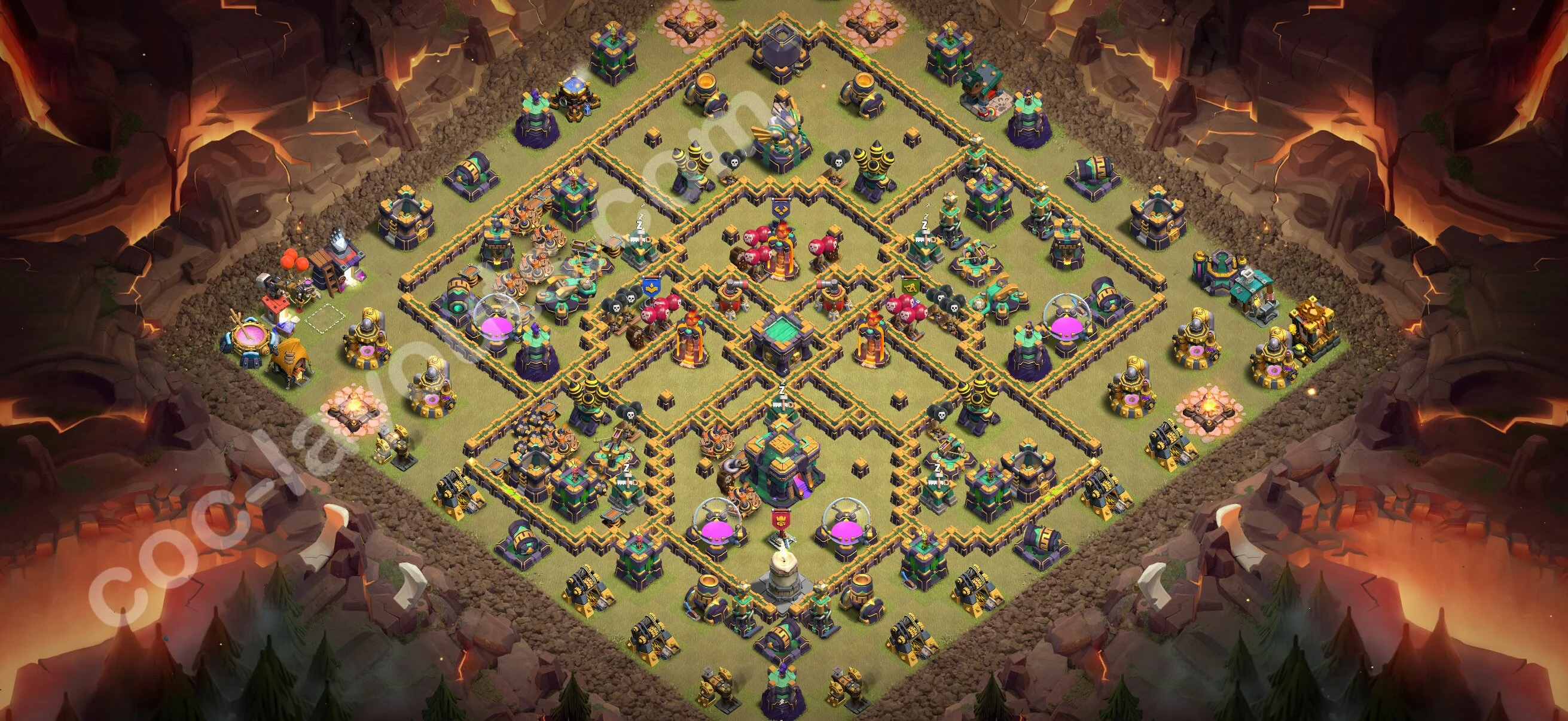 Top War Base TH14 with Link, Anti Air / Electro Dragon - Anti 3 Stars CWL Plan 2026 - Clash of Clans - (#244) — Wojna BH14