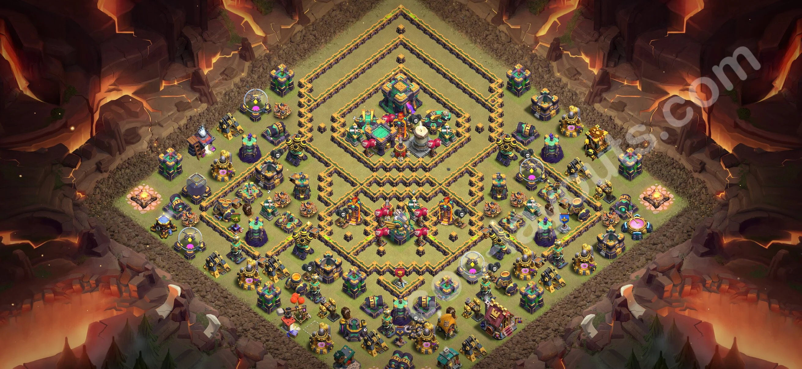 Top War Base TH14 with Link - Anti 2 Stars CWL Plan 2026 - Clash of Clans - (#249) — War BH14