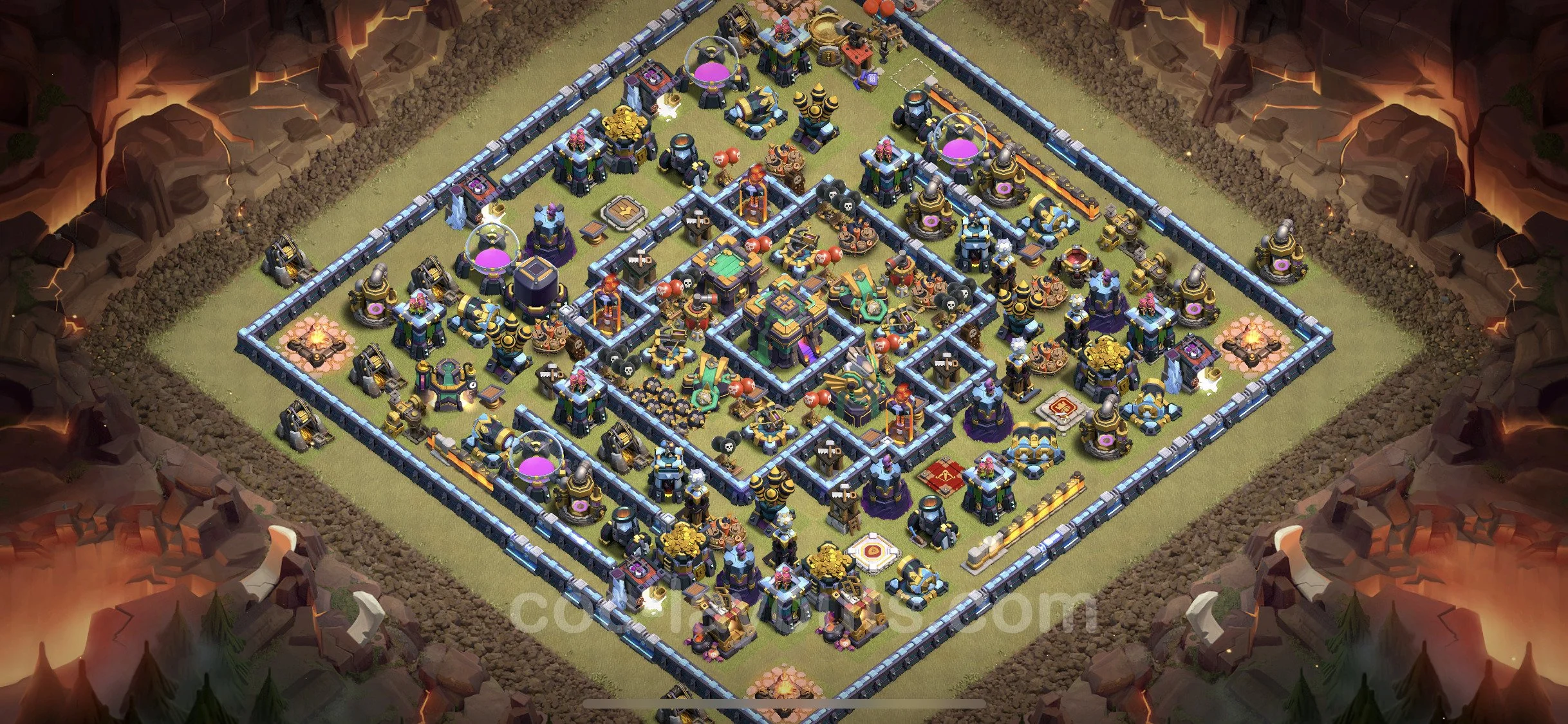 Top War Base TH14 with Link, Anti Air / Electro Dragon - Anti 2 Stars CWL Plan - Clash of Clans - (#51)