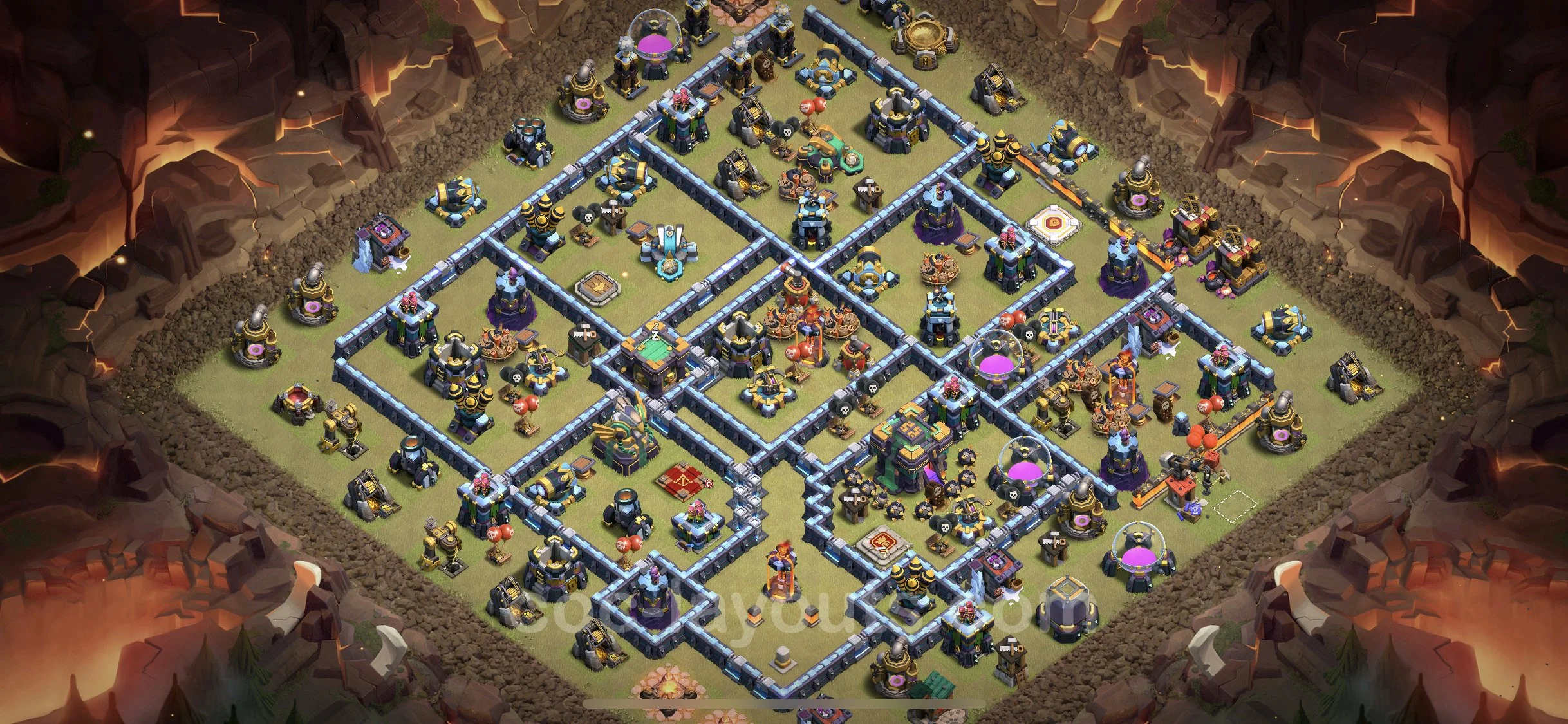 Top War Base TH14 with Link, Anti Everything - CWL Defence Plan - Clash of Clans - (#53)