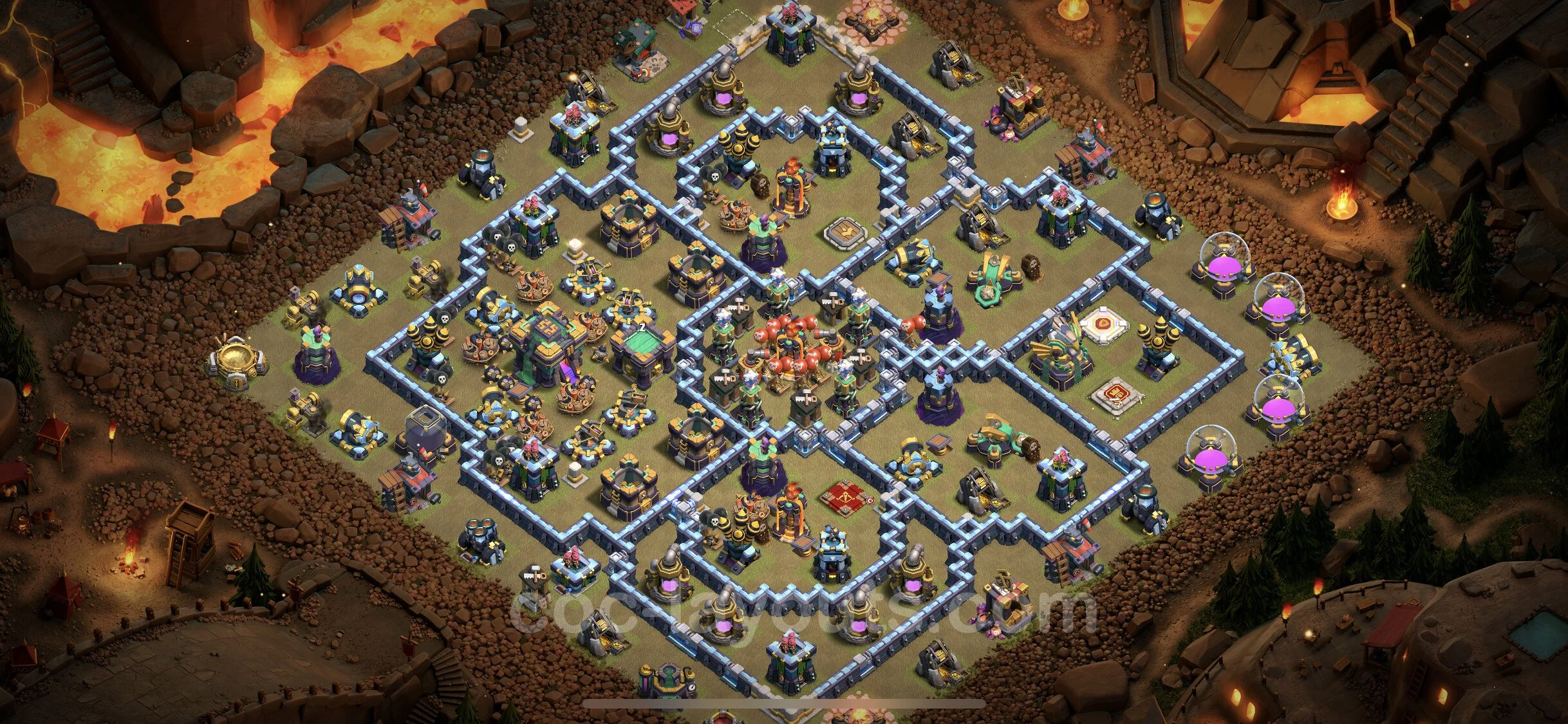 Top War Base TH14 with Link, Anti Everything - Anti 3 Stars CWL Plan - Clash of Clans - (#55)