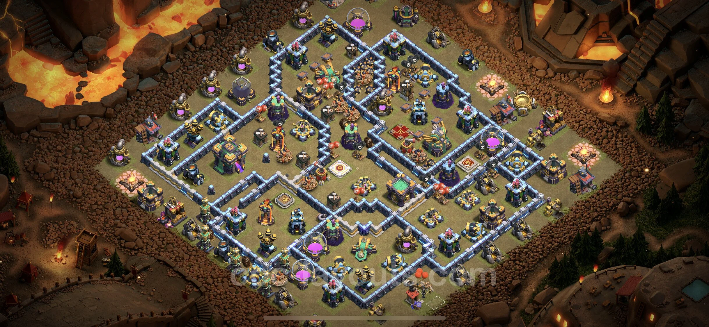 Top War Base TH14 with Link, Anti Everything - CWL Defence Plan - Clash of Clans - (#56)