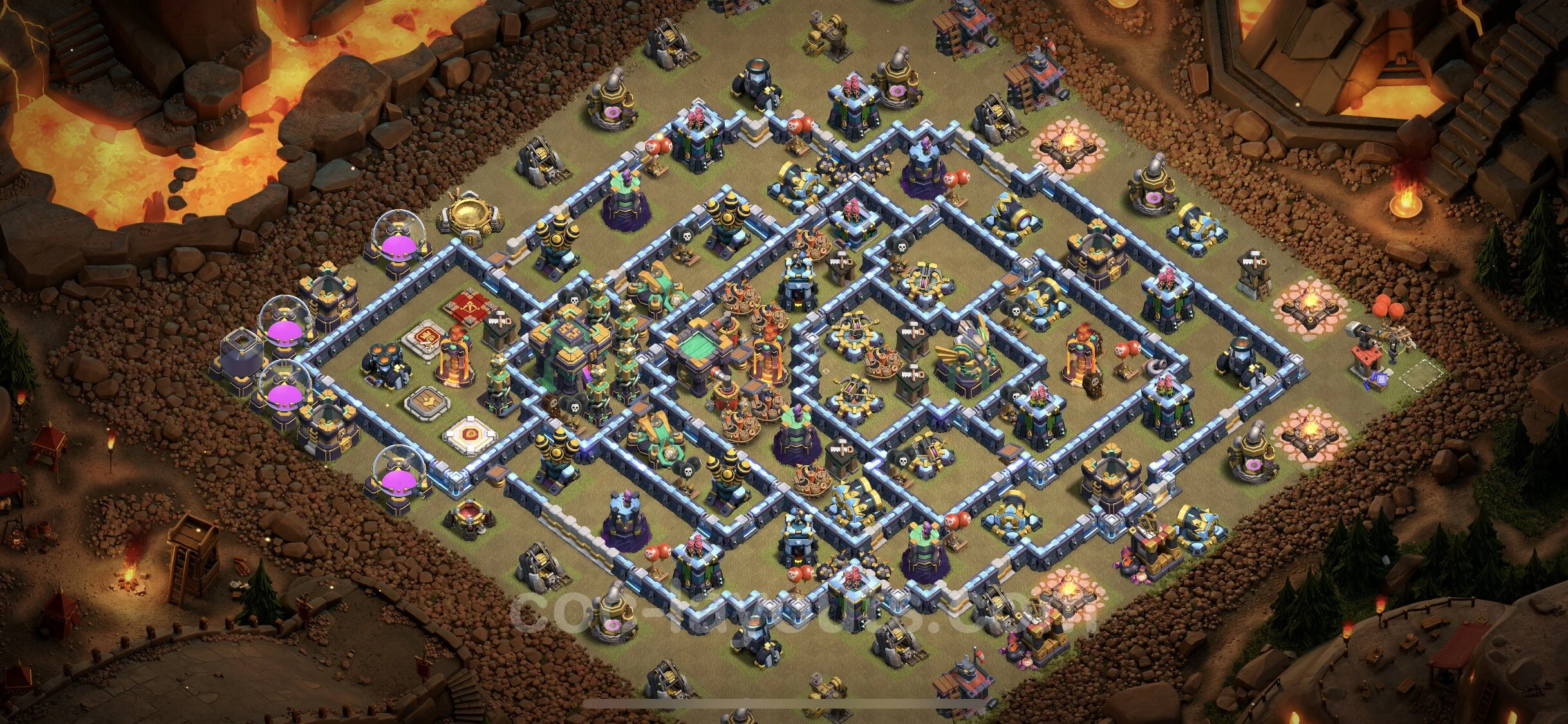 Top War Base TH14 with Link, Anti Everything - CWL Defence Plan - Clash of Clans - (#58) — Война BH14