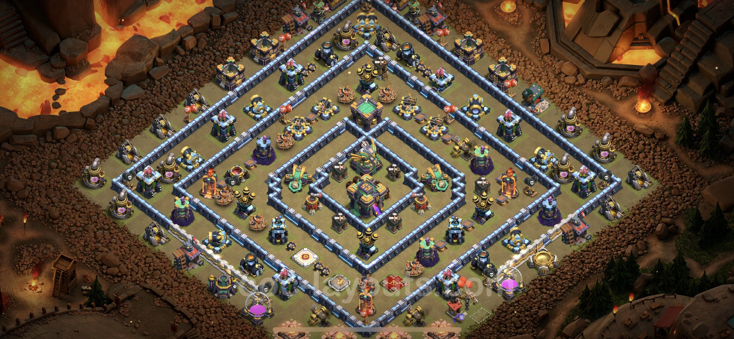 Top War Base TH14 with Link, Anti Everything - Anti 3 Stars CWL Plan - Clash of Clans - (#59) — ウォー BH14