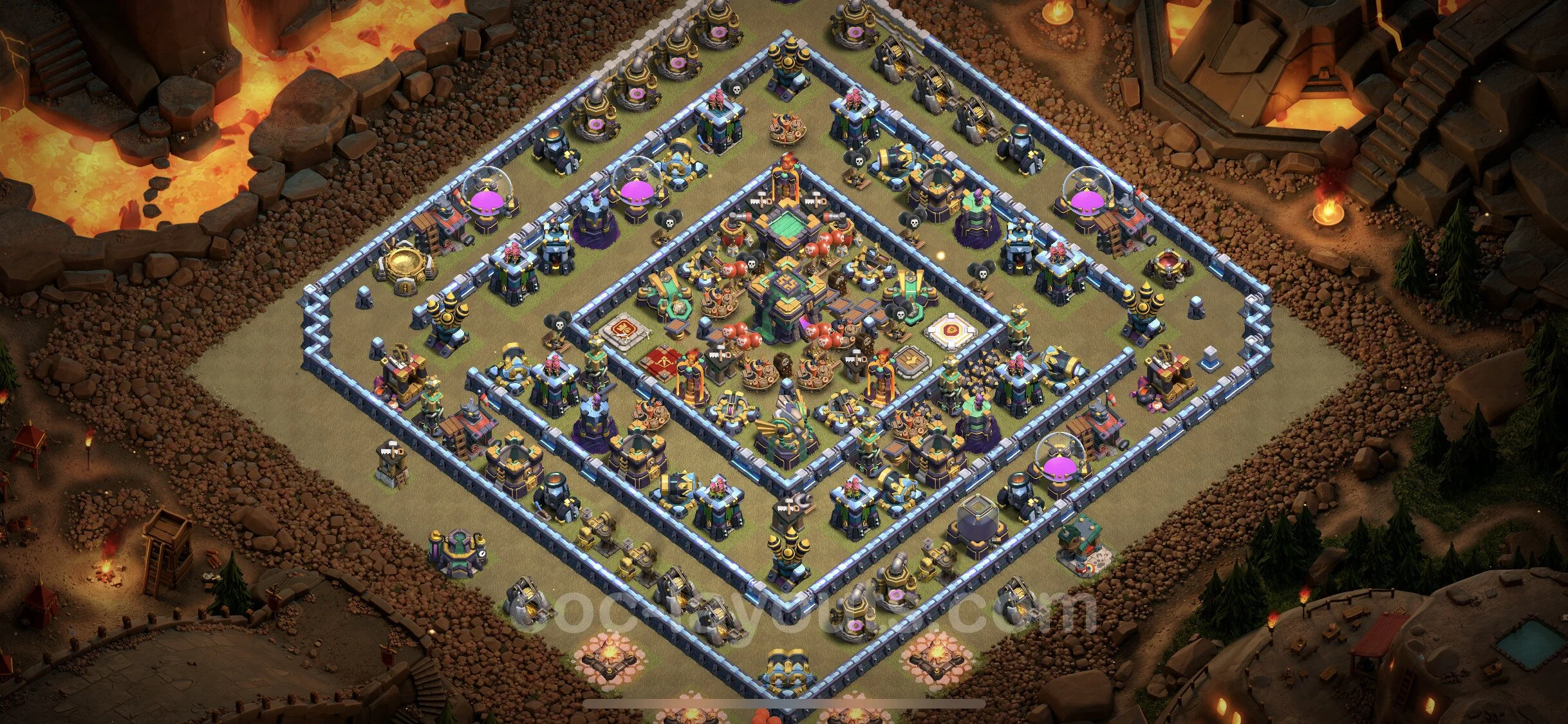 Top War Base TH14 with Link, Anti Everything - Anti 2 Stars CWL Plan - Clash of Clans - (#61) — Guerre BH14