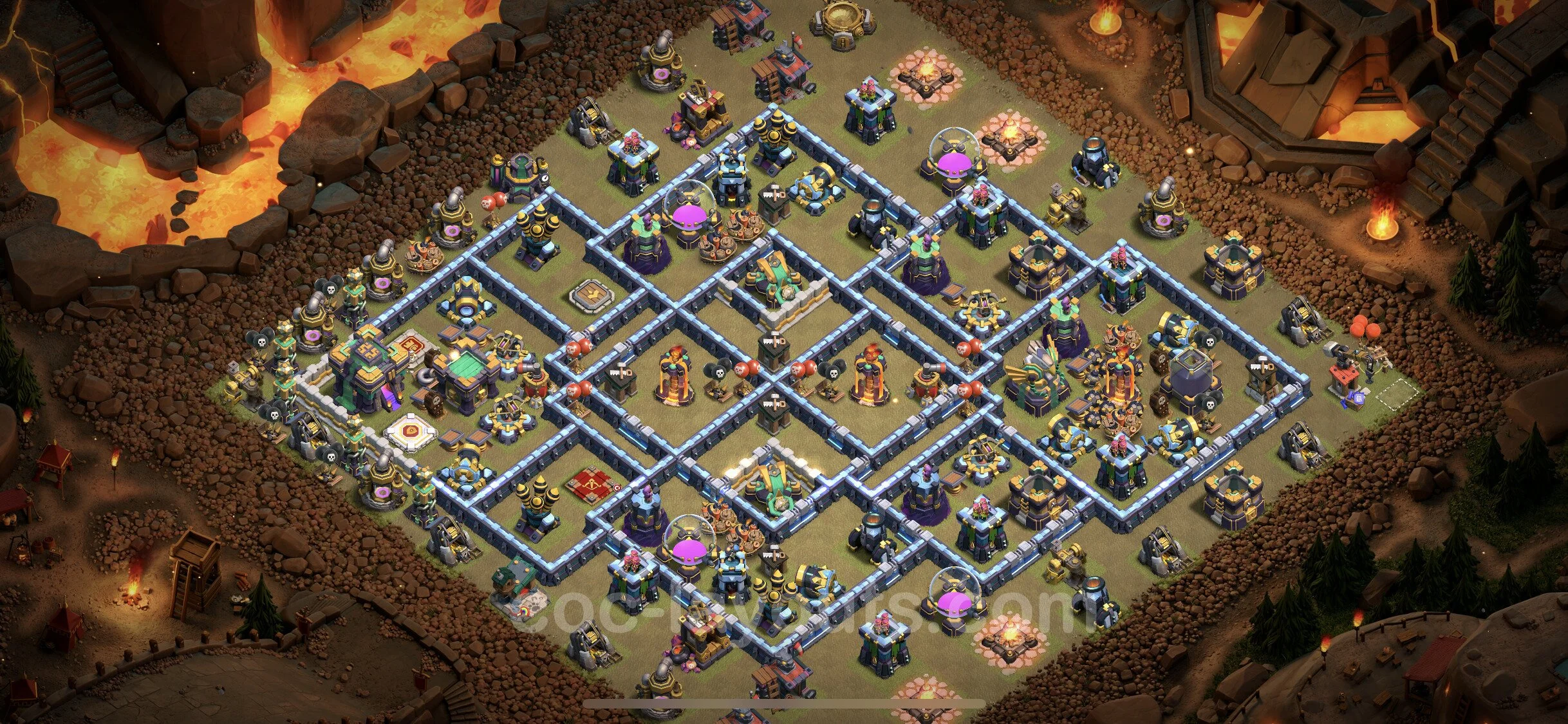 Top War Base TH14 with Link - CWL Defence Plan - Clash of Clans - (#63) — Wojna BH14