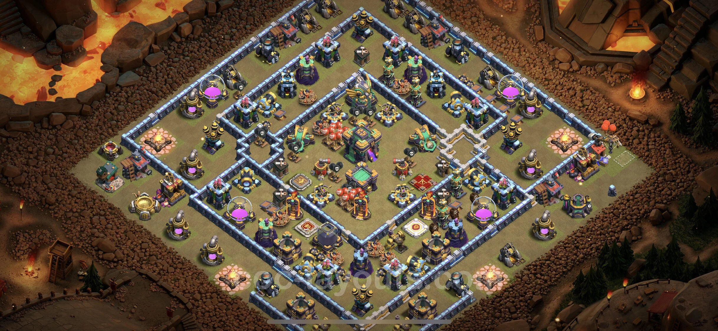Top War Base TH14 with Link, Anti Everything - Anti 3 Stars CWL Plan - Clash of Clans - (#64) — Guerra BH14