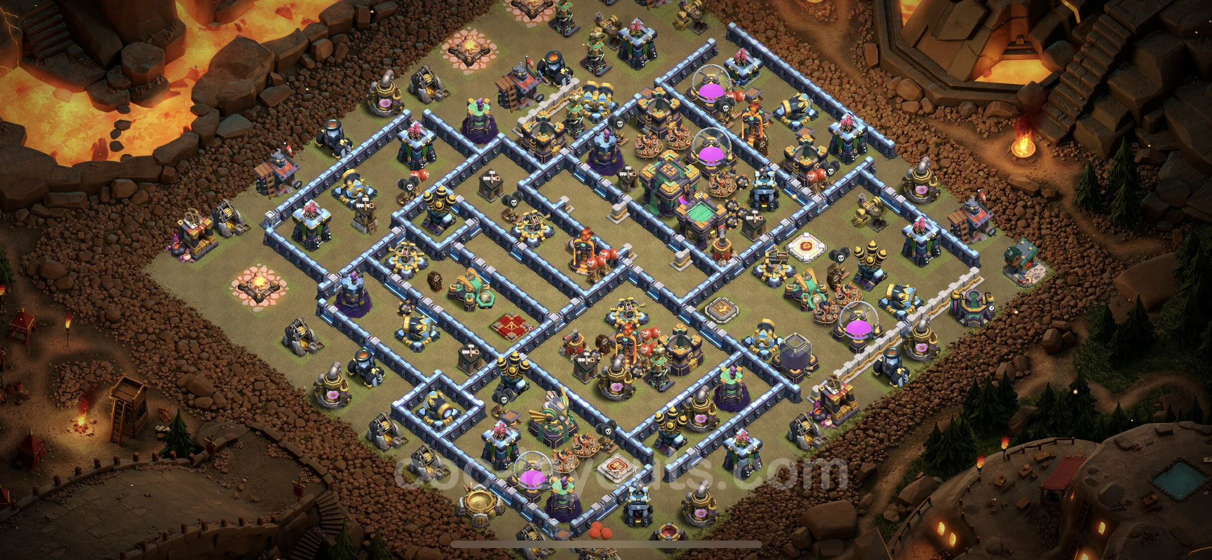 Top War Base TH14 with Link, Anti Everything - CWL Defence Plan - Clash of Clans - (#66) — War BH14