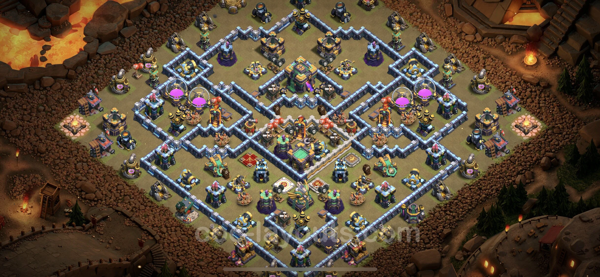 Top War Base TH14 with Link - CWL Defence Plan - Clash of Clans - (#68) — Oorlog BH14