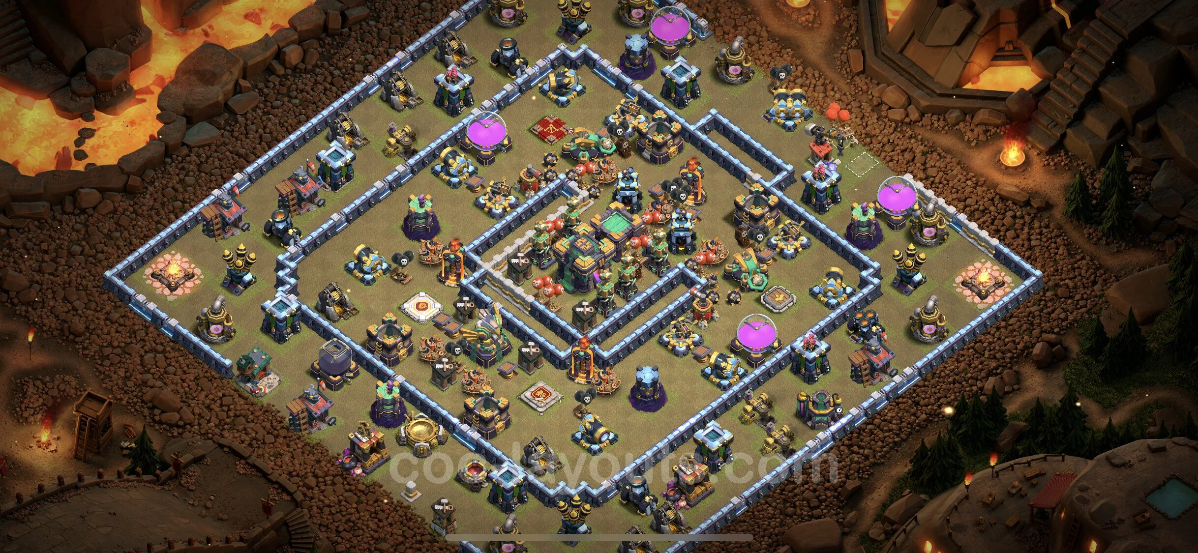 Top War Base TH14 with Link, Anti Everything - Anti 2 Stars CWL Plan - Clash of Clans - (#72) — War BH14
