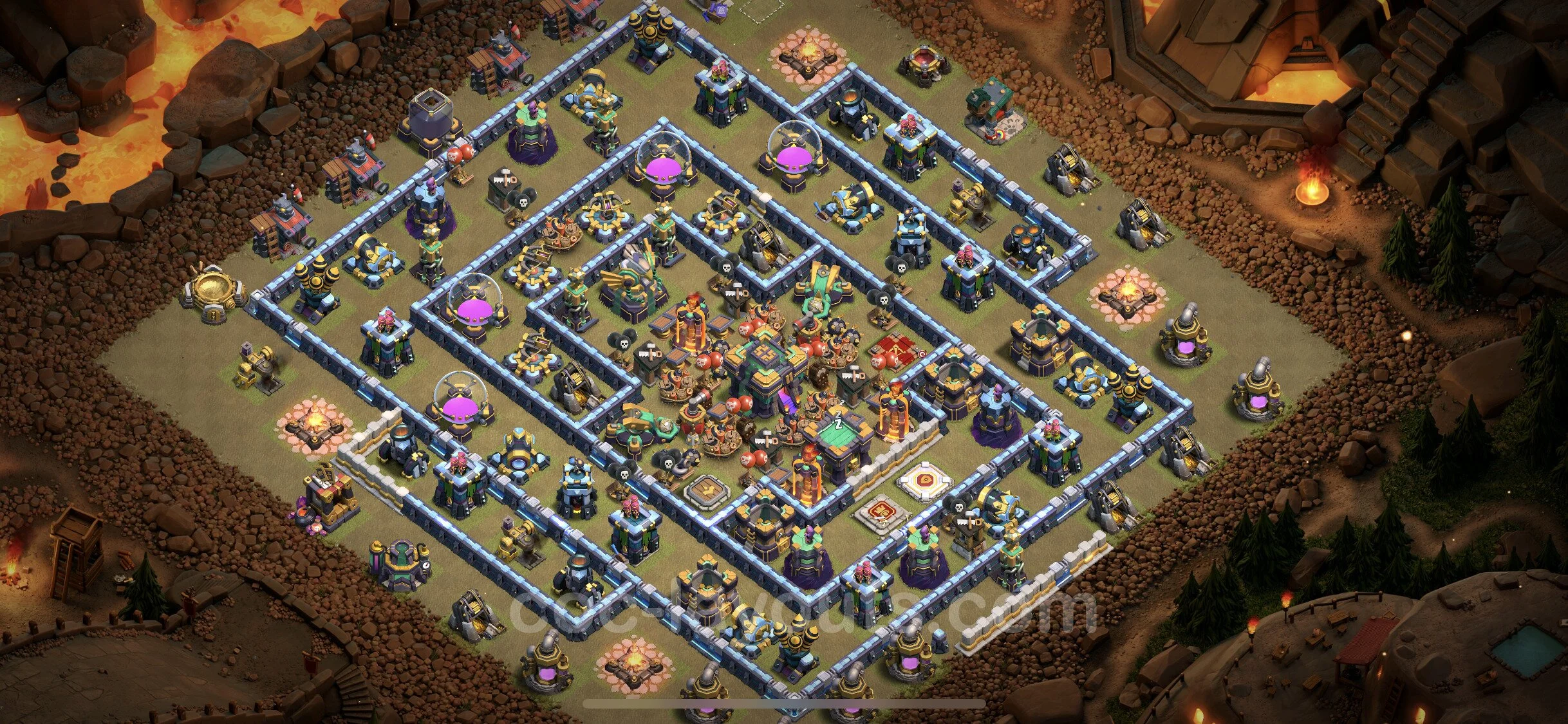 Top War Base TH14 with Link, Anti Everything - CWL Defence Plan - Clash of Clans - (#73) — War BH14