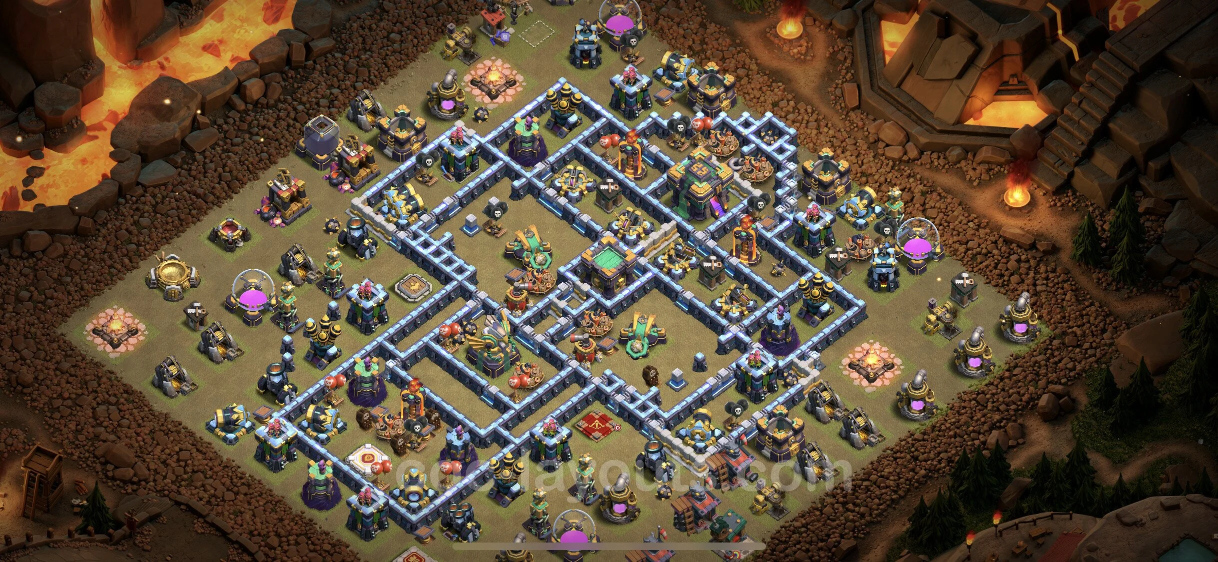 Top War Base TH14 with Link, Anti Everything - Anti 3 Stars CWL Plan - Clash of Clans - (#75) — Guerre BH14