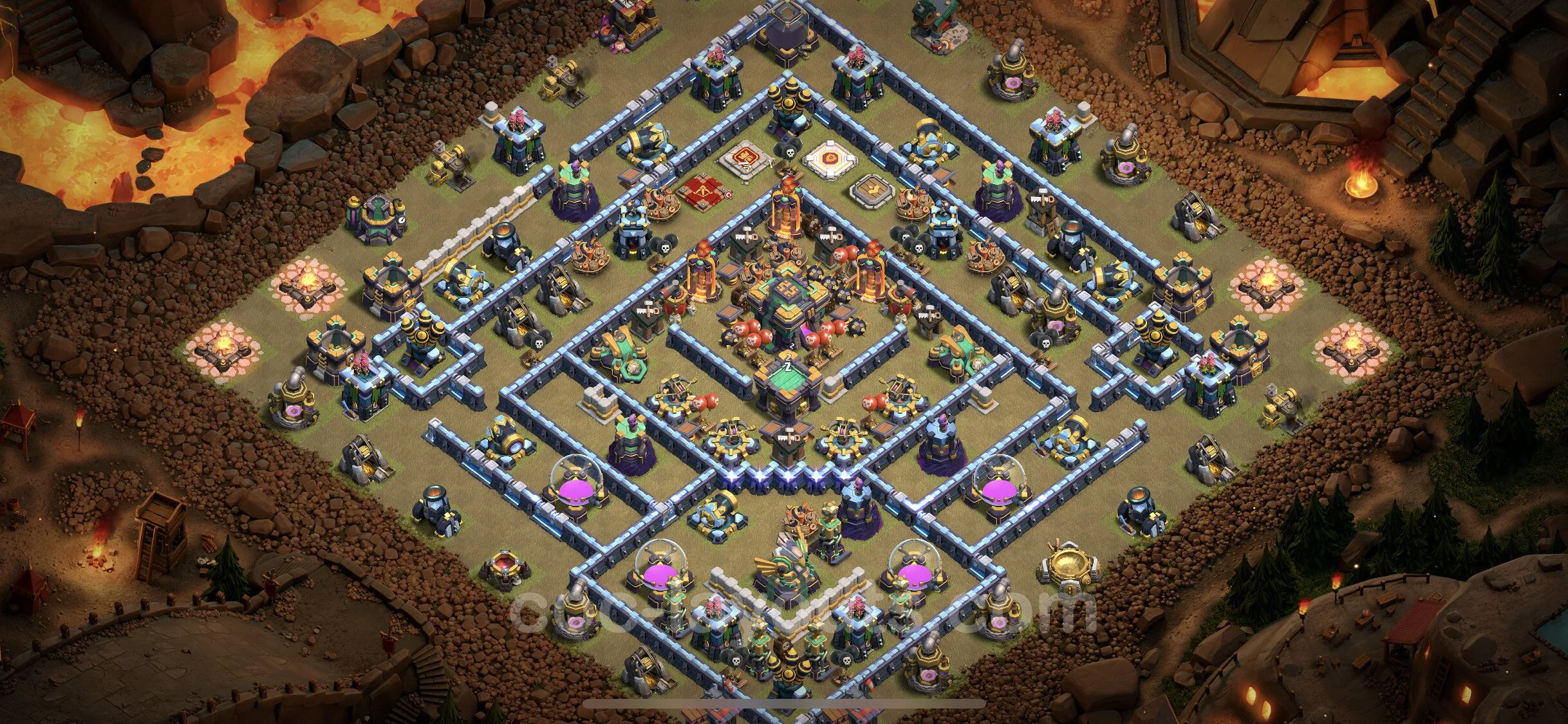 Top War Base TH14 with Link, Anti Everything - Anti 3 Stars CWL Plan - Clash of Clans - (#80) — Война BH14