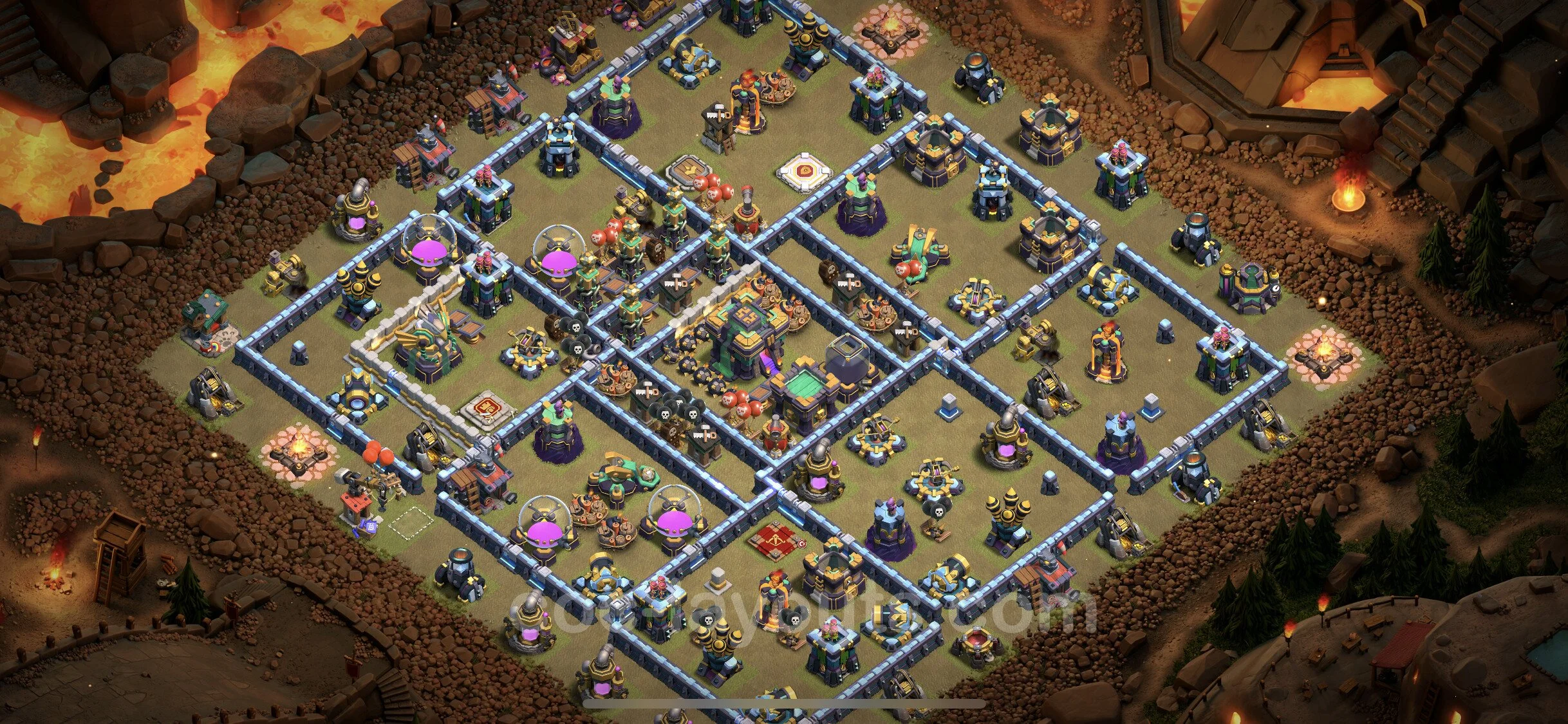 Top War Base TH14 with Link, Hybrid - CWL Defence Plan - Clash of Clans - (#82) — Війна BH14