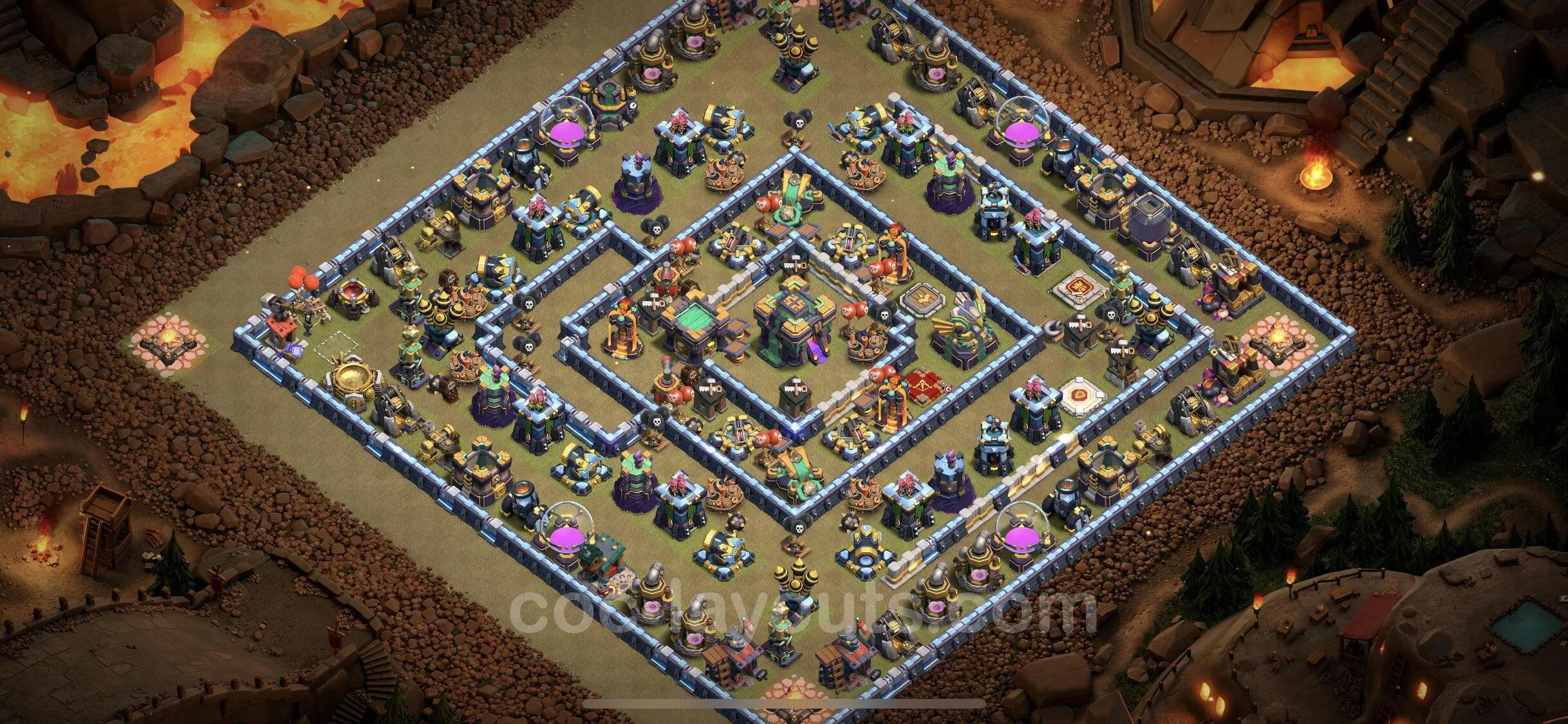 Top War Base TH14 with Link, Anti Everything - Anti 2 Stars CWL Plan - Clash of Clans - (#84) — Война BH14