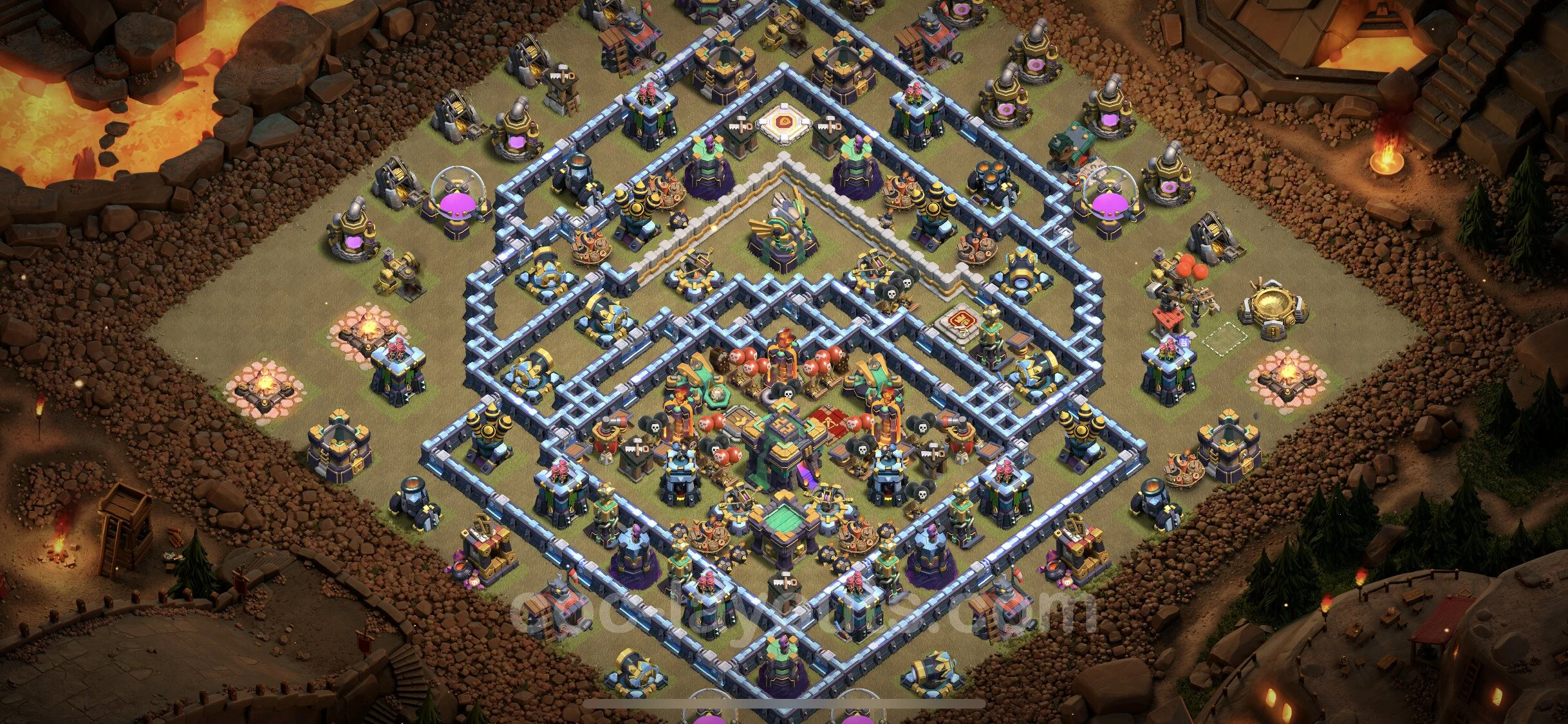 Top War Base TH14 with Link, Anti Everything - Anti 3 Stars CWL Plan - Clash of Clans - (#85) — Krieg BH14