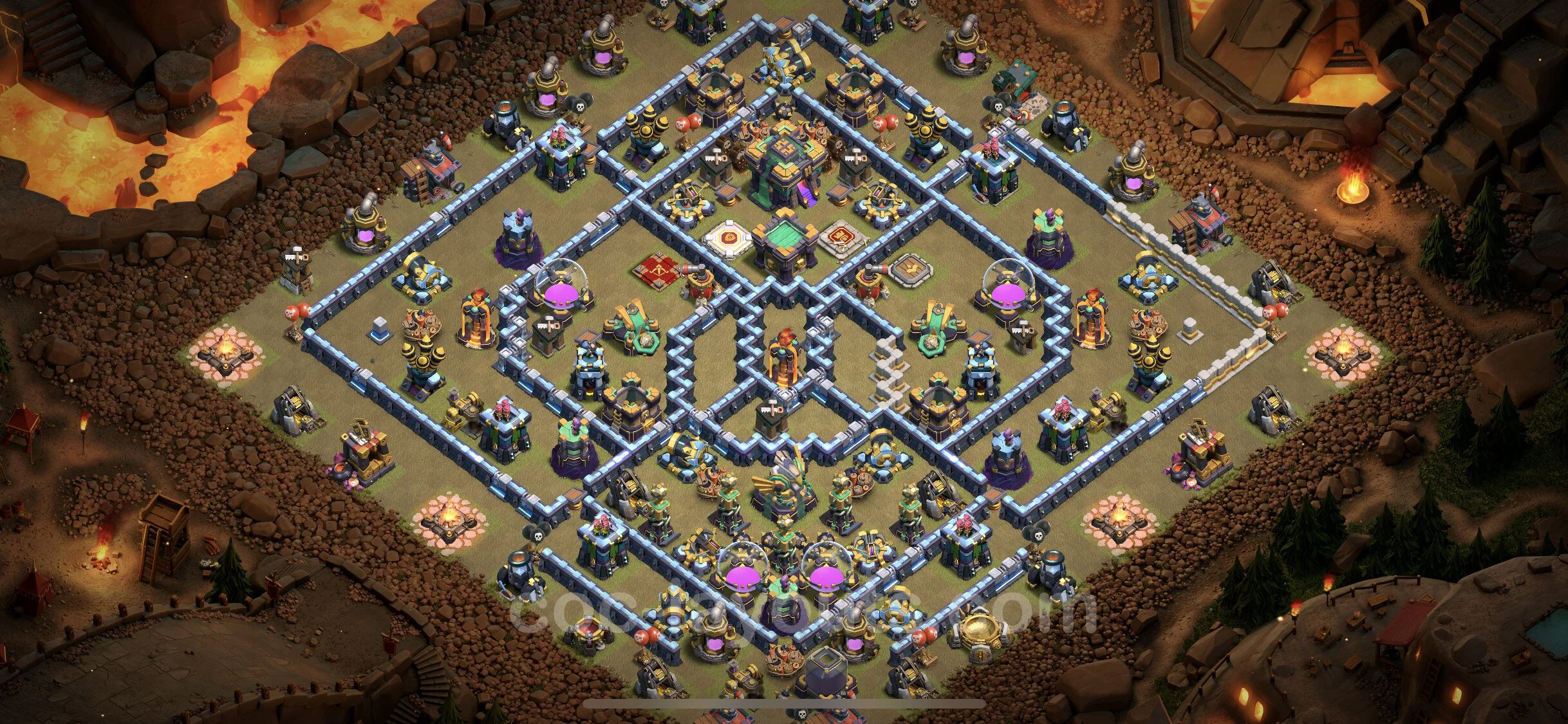 Top War Base TH14 with Link - CWL Defence Plan - Clash of Clans - (#86) — Oorlog BH14