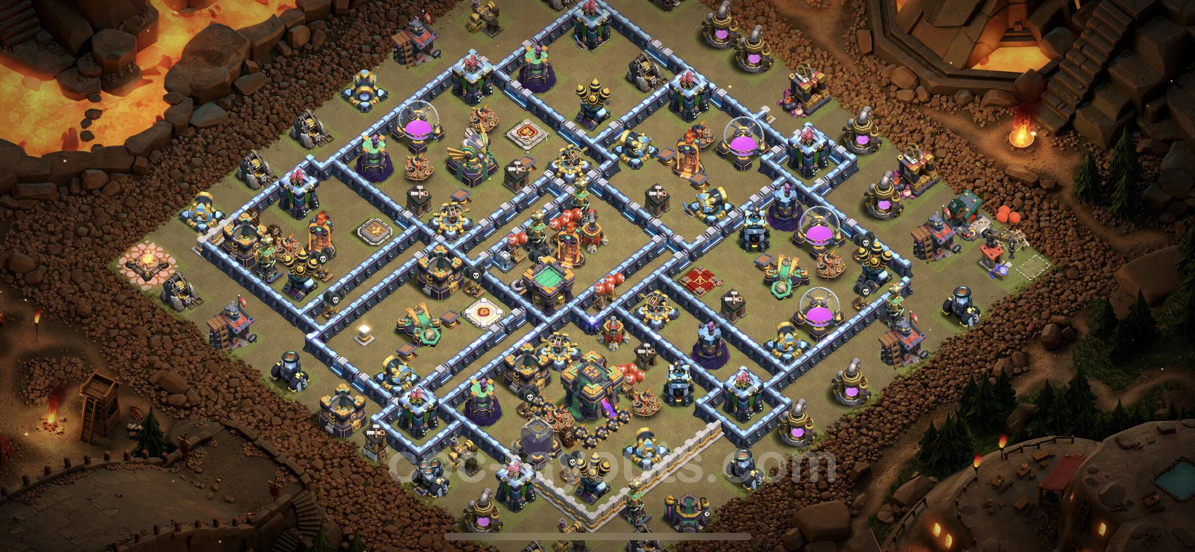 Top War Base TH14 with Link, Hybrid - CWL Defence Plan - Clash of Clans - (#89) — Wojna BH14
