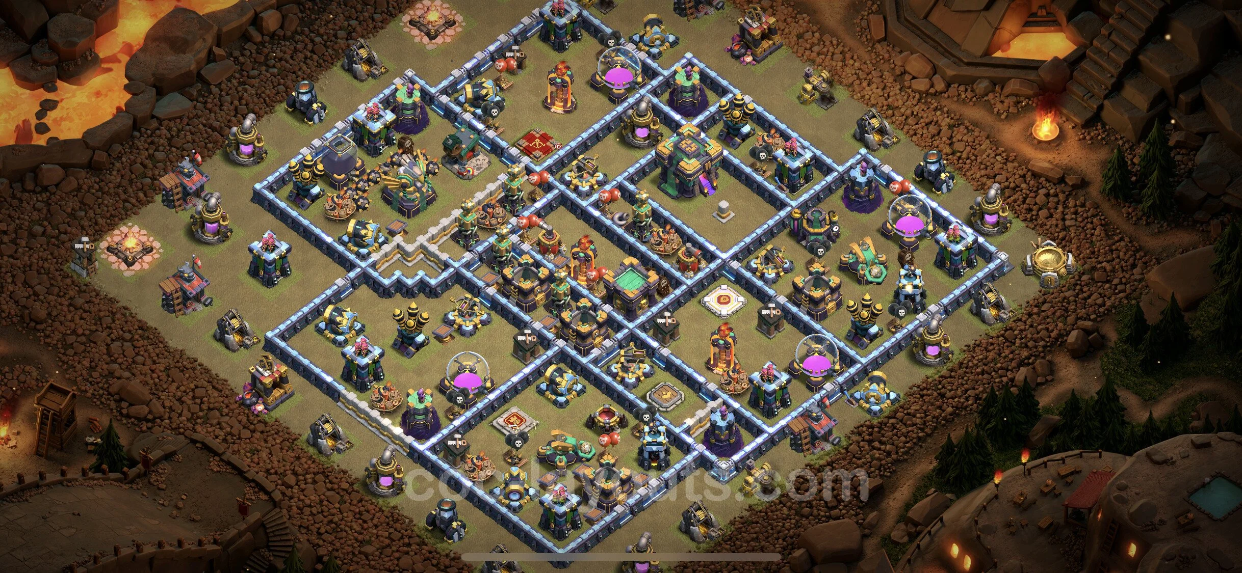 Top War Base TH14 with Link - CWL Defence Plan - Clash of Clans - (#90) — Война BH14