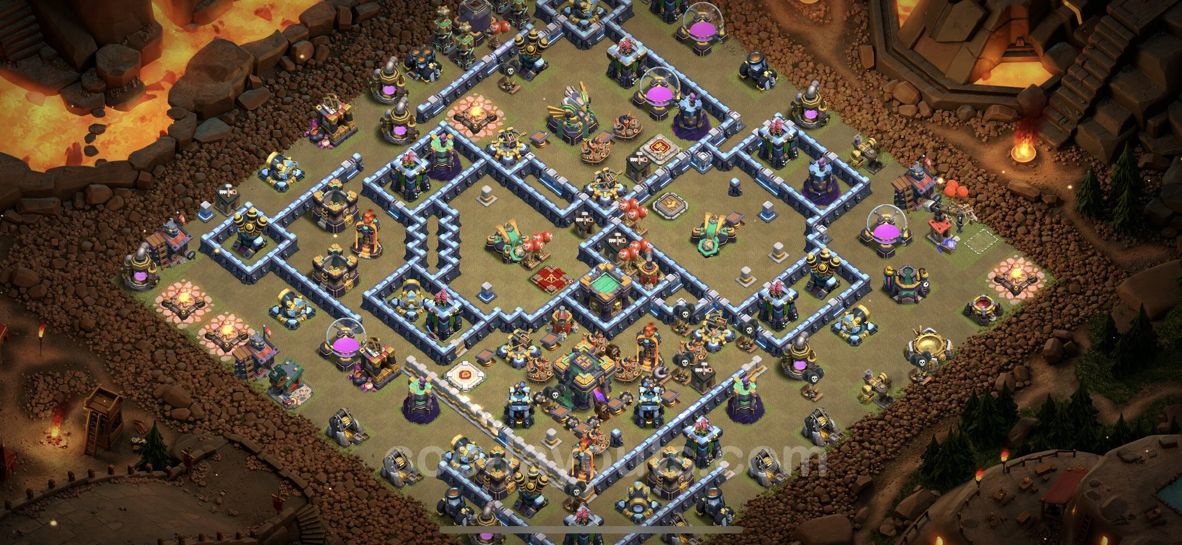 Top War Base TH14 with Link - CWL Defence Plan - Clash of Clans - (#91) — War BH14