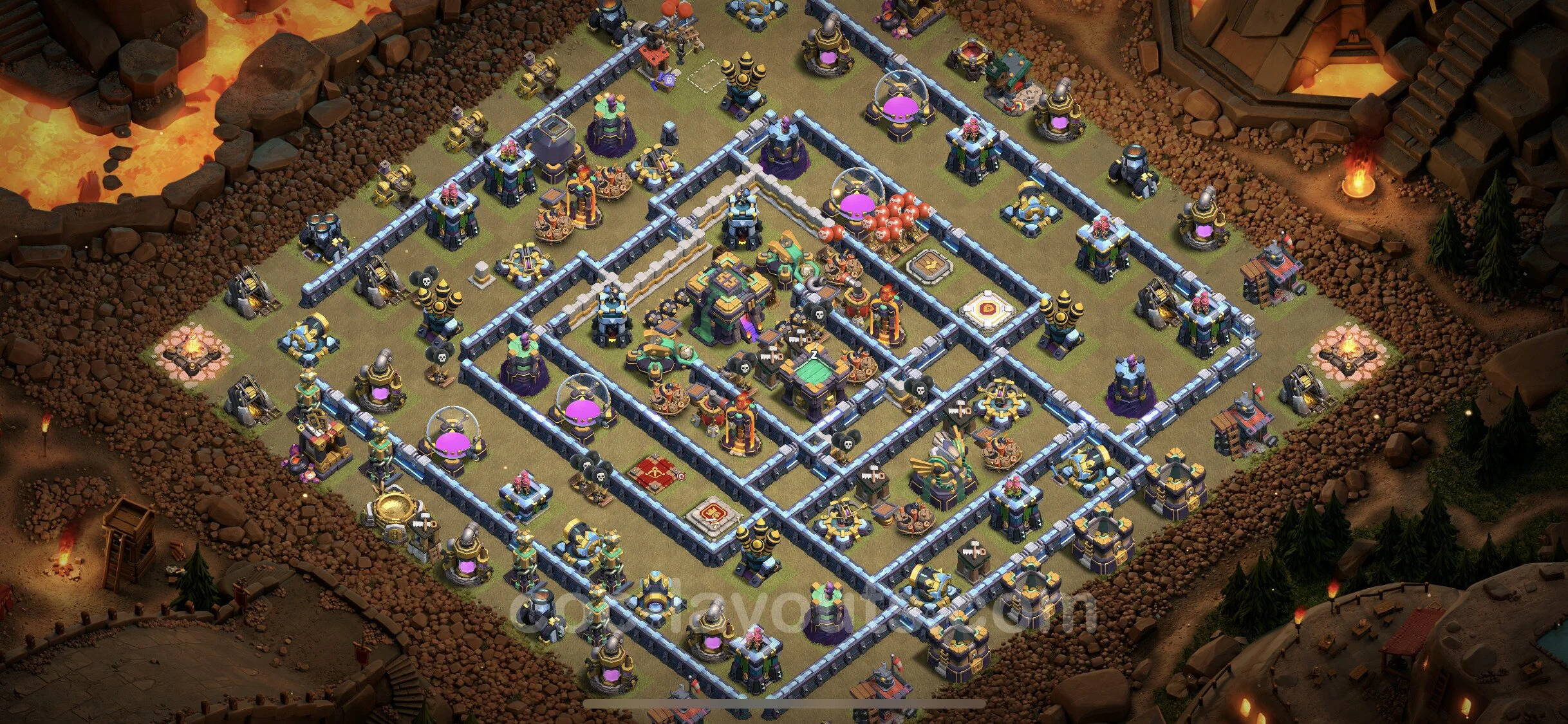 Top War Base TH14 with Link - CWL Defence Plan - Clash of Clans - (#92) — War BH14