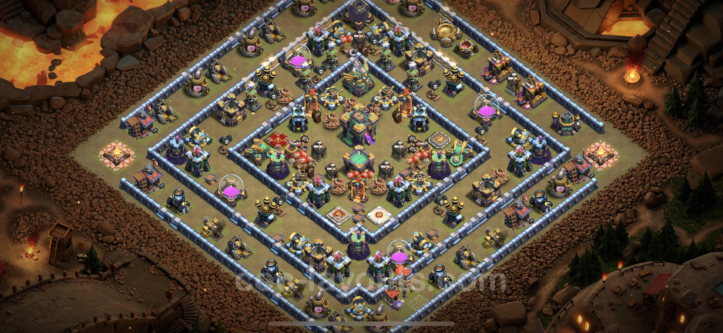 Top War Base TH14 with Link, Hybrid - Anti 2 Stars CWL Plan - Clash of Clans - (#93) — Krieg BH14