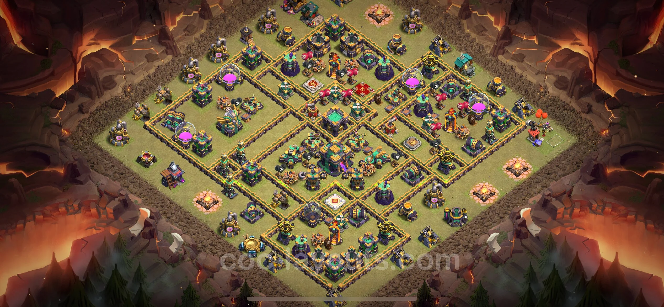 Top War Base TH14 with Link - Anti 3 Stars CWL Plan - Clash of Clans - (#94) — War BH14