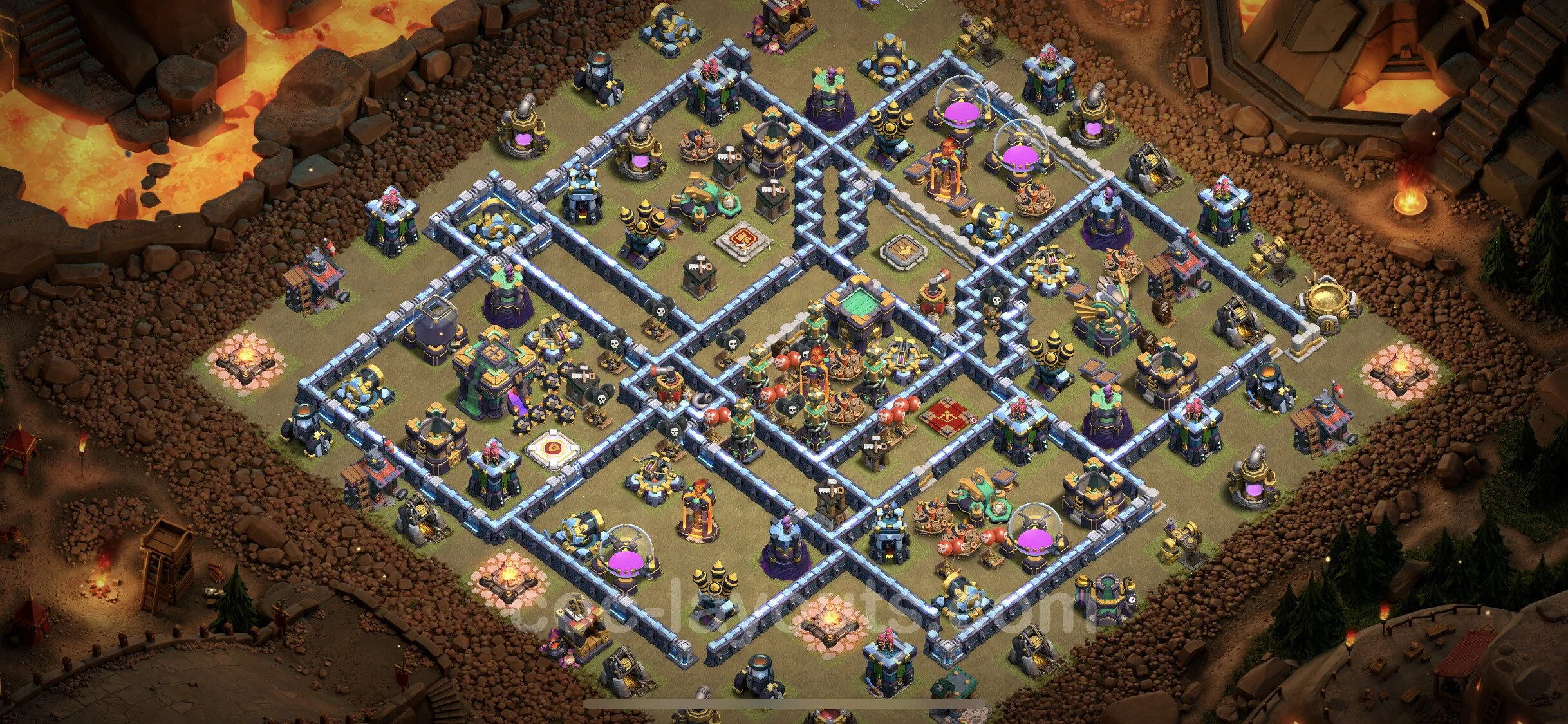 Top War Base TH14 with Link - CWL Defence Plan - Clash of Clans - (#95) — Wojna BH14